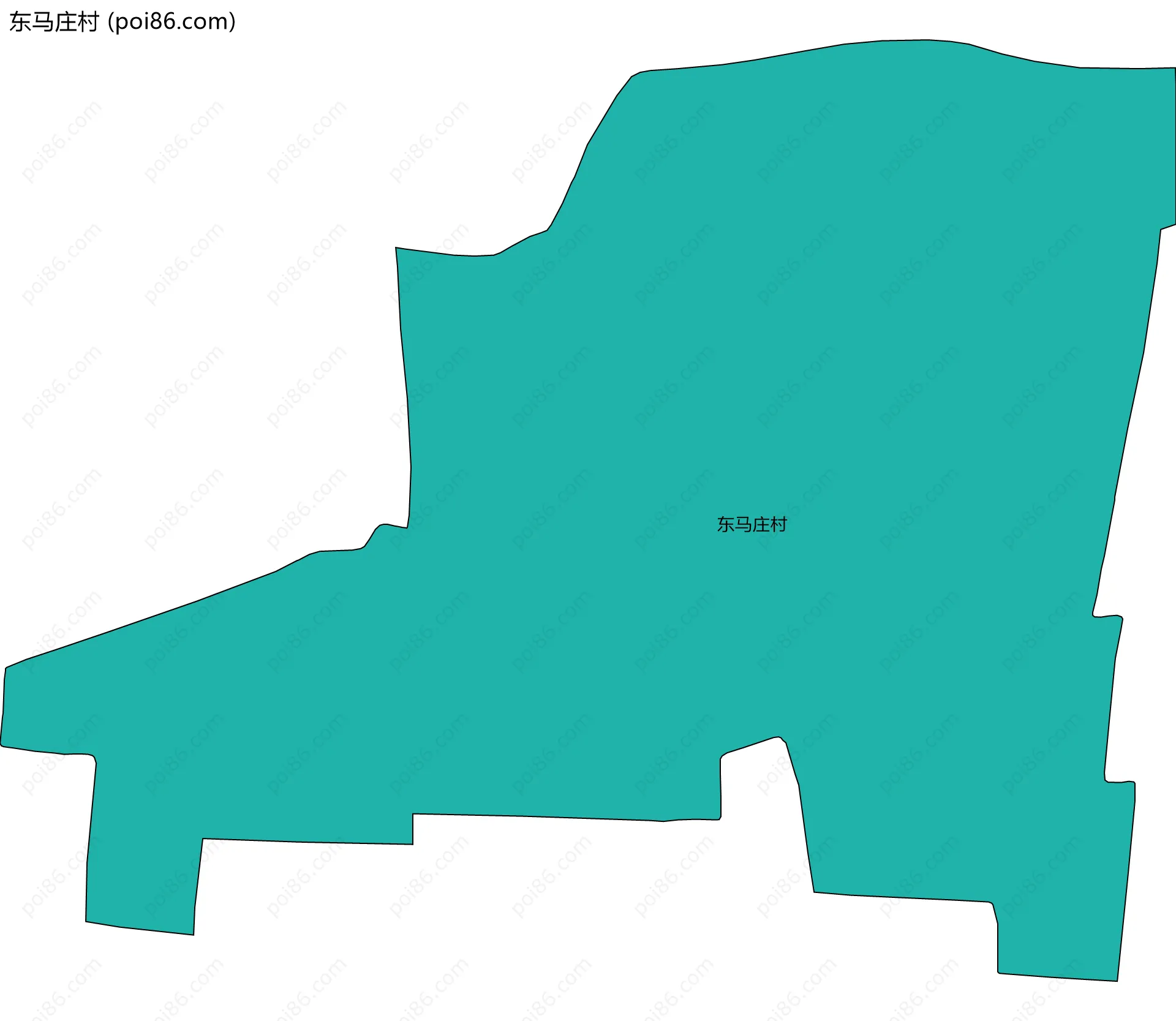 东马庄村边界地图