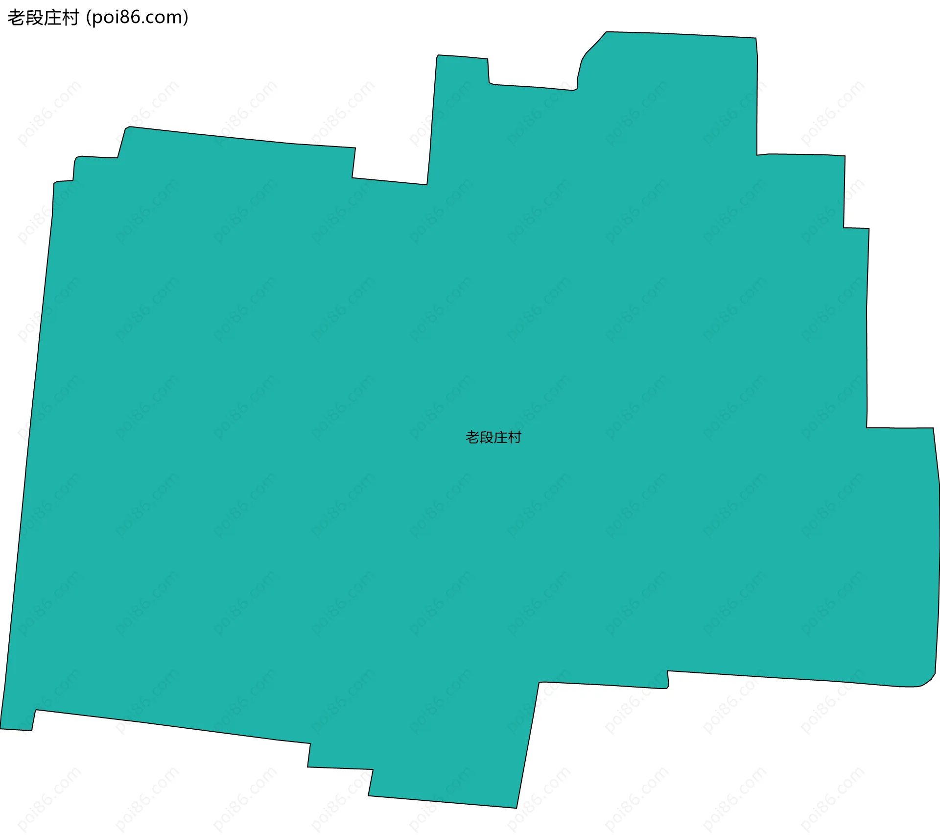 老段庄村边界地图