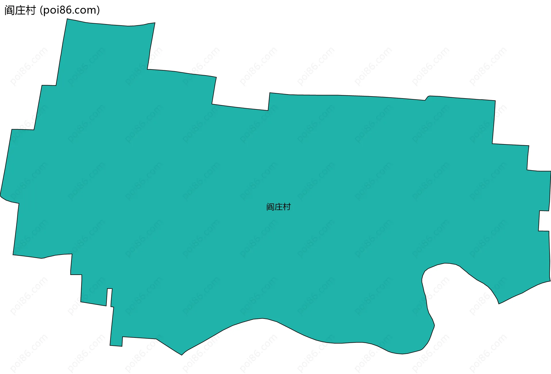 阎庄村边界地图