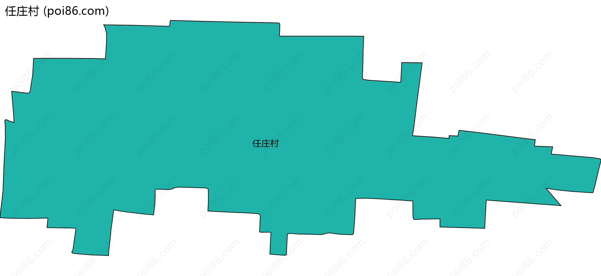 任庄村边界地图