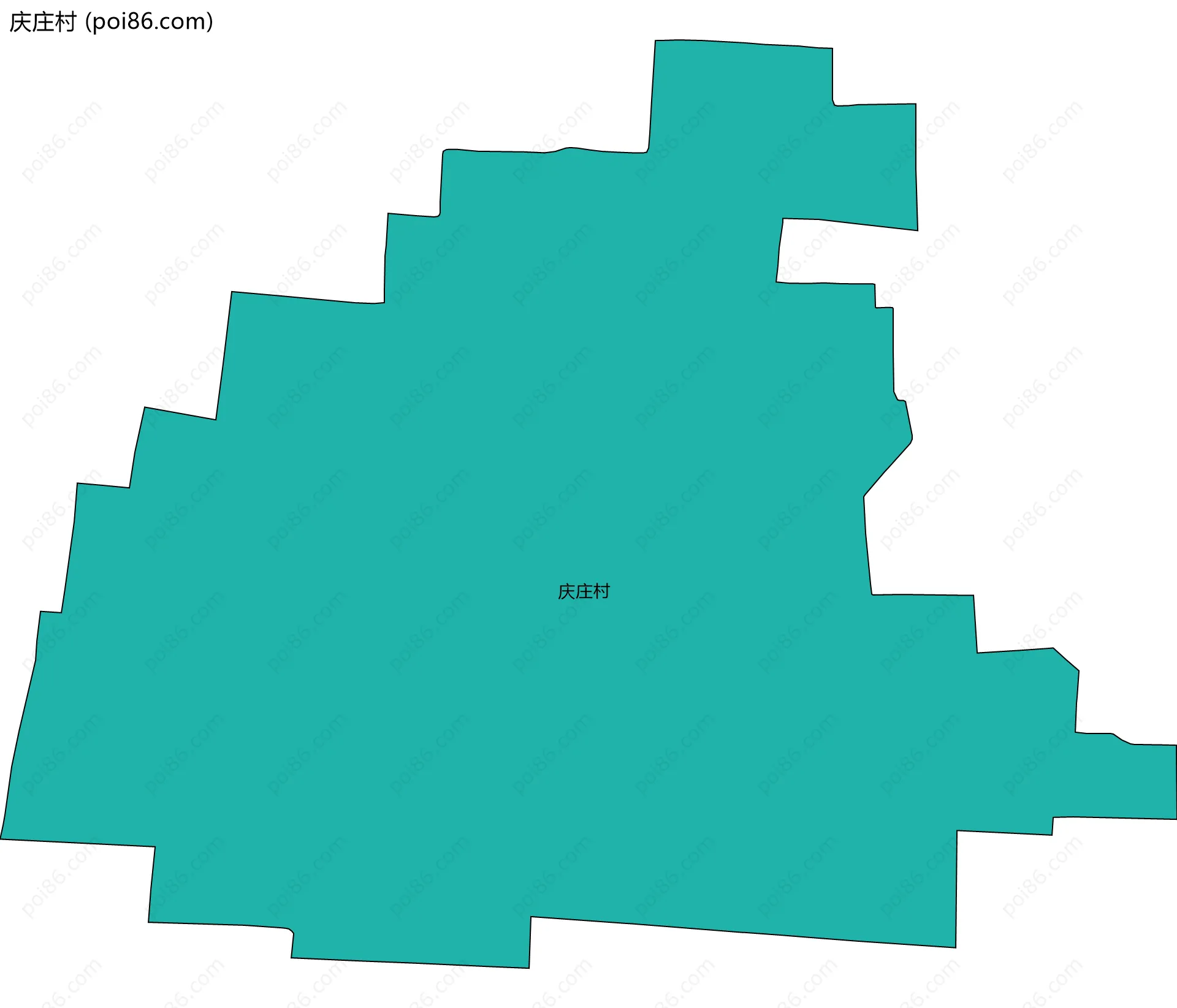 庆庄村边界地图
