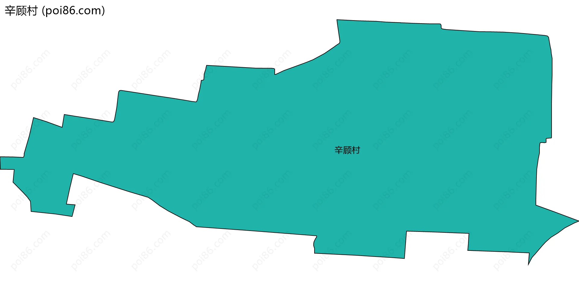 辛顾村边界地图