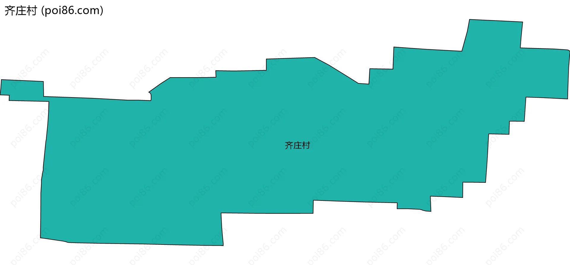 齐庄村边界地图