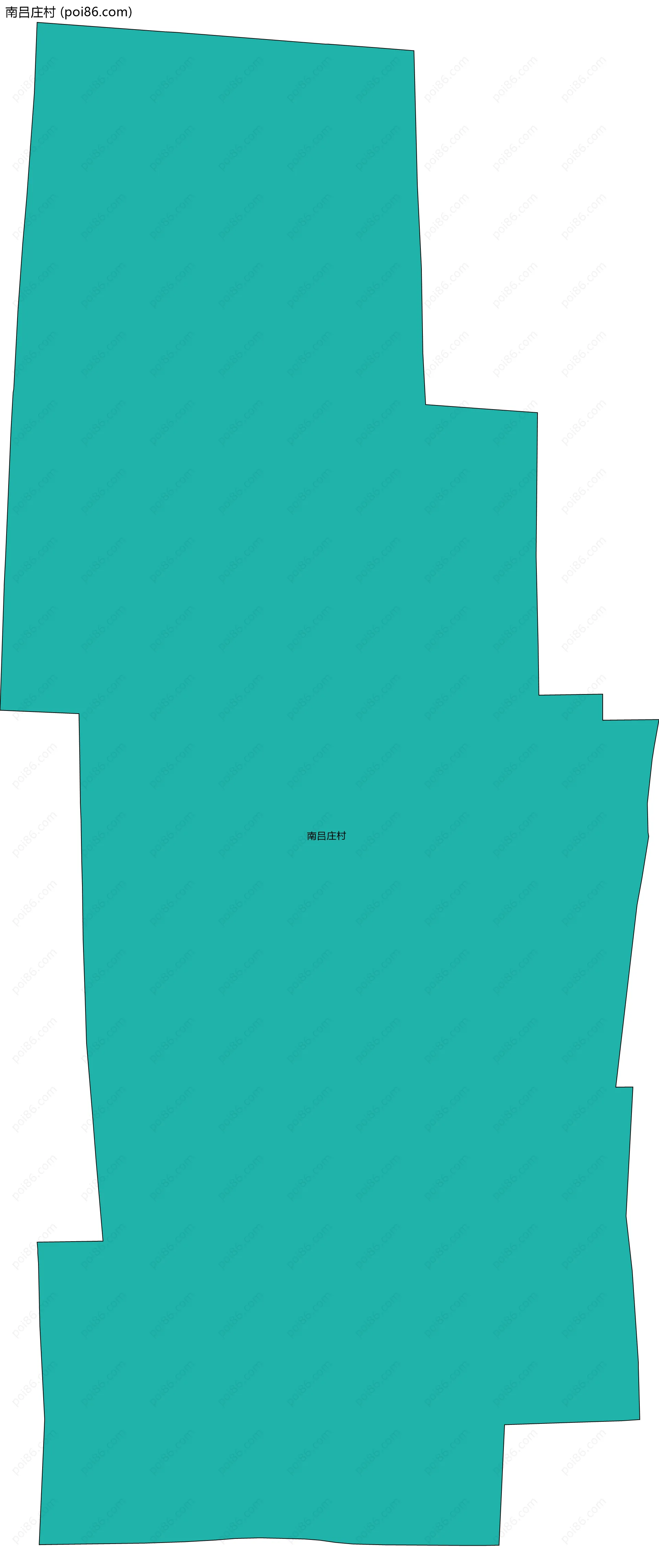 南吕庄村边界地图