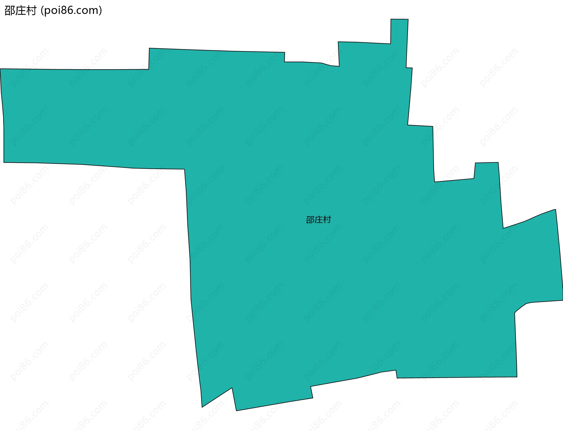 邵庄村边界地图