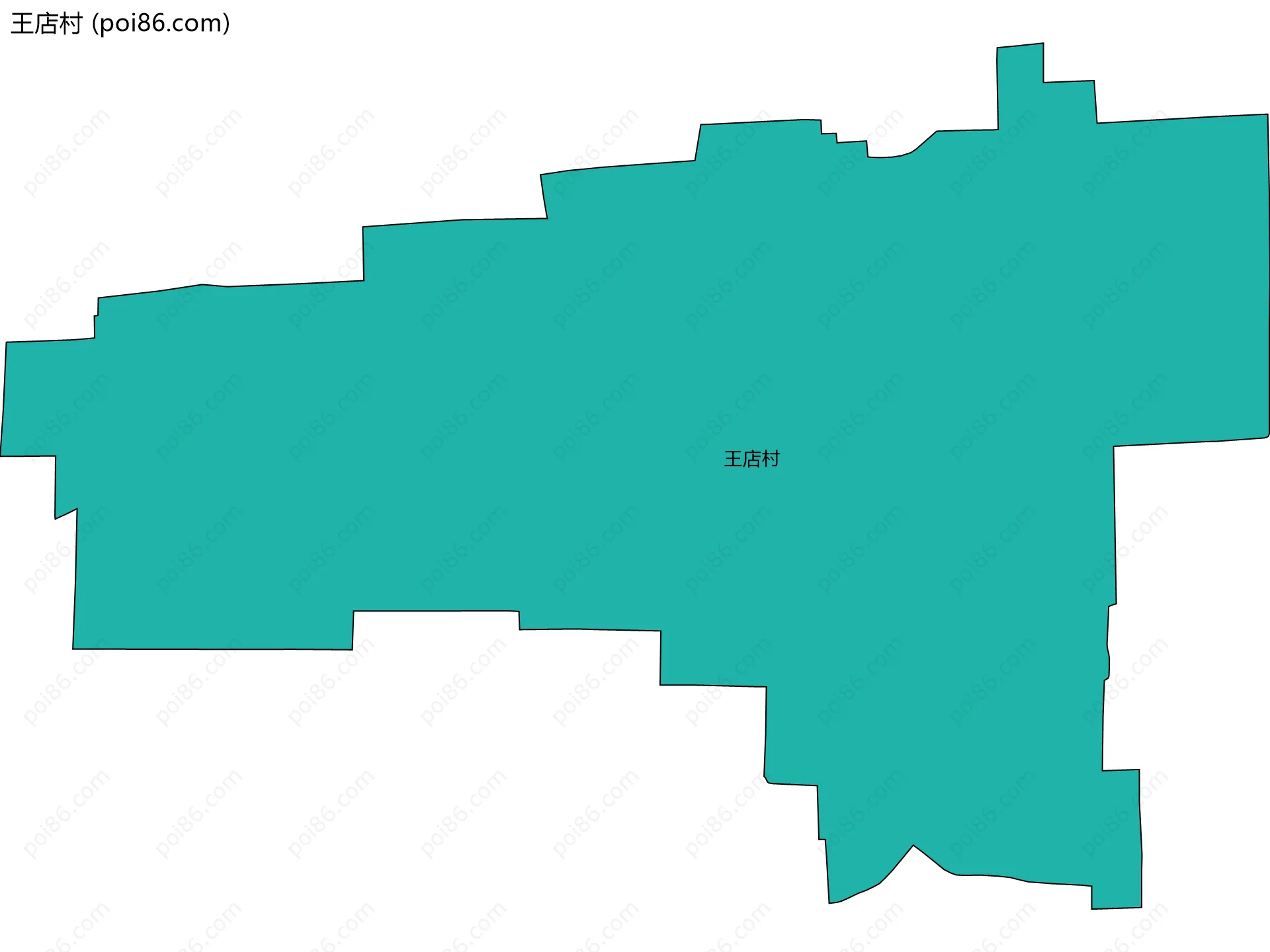 王店村边界地图