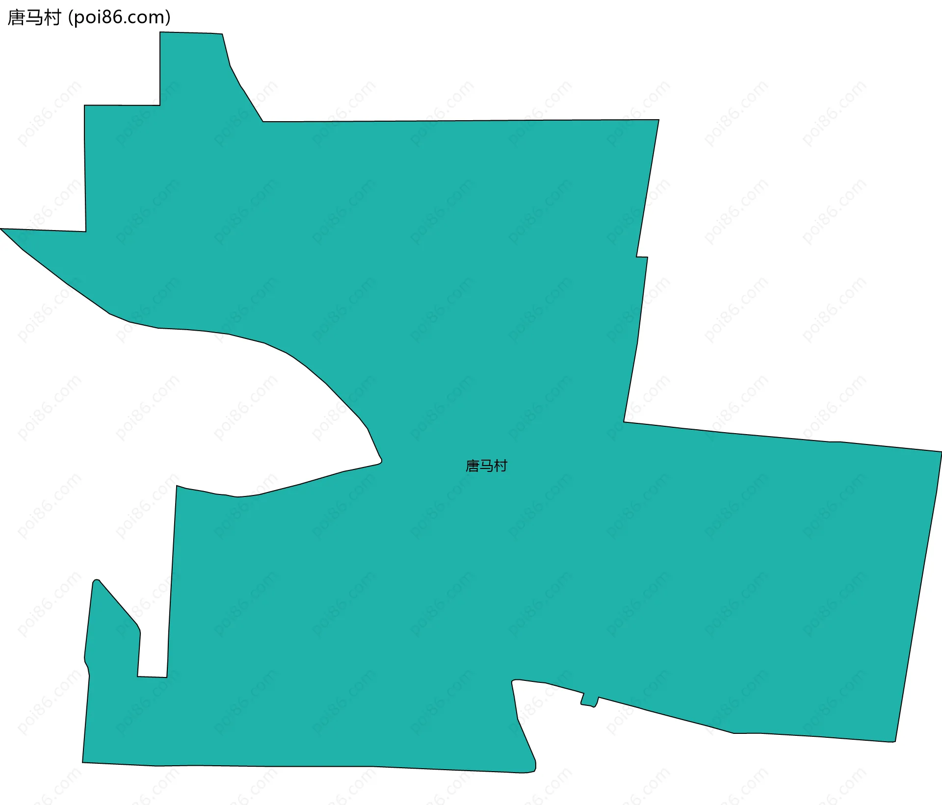 唐马村边界地图