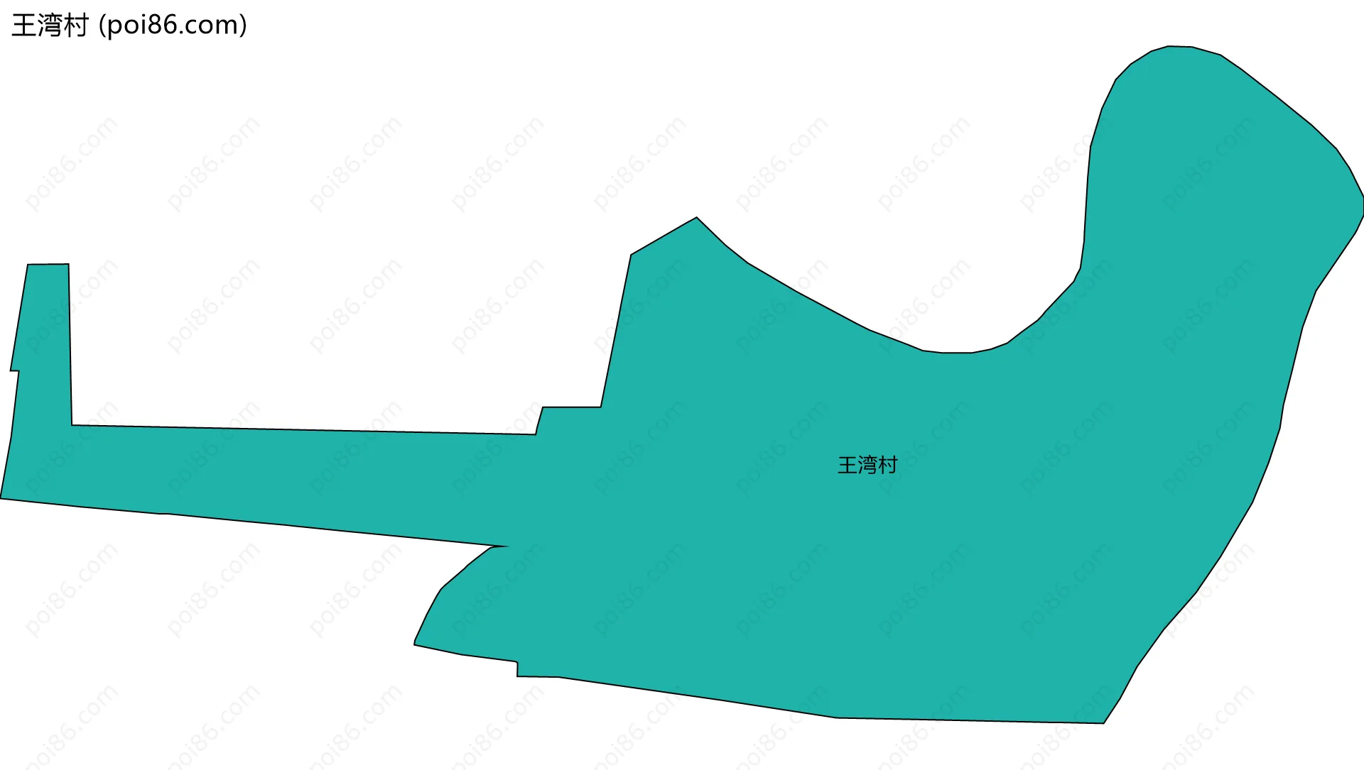 王湾村边界地图