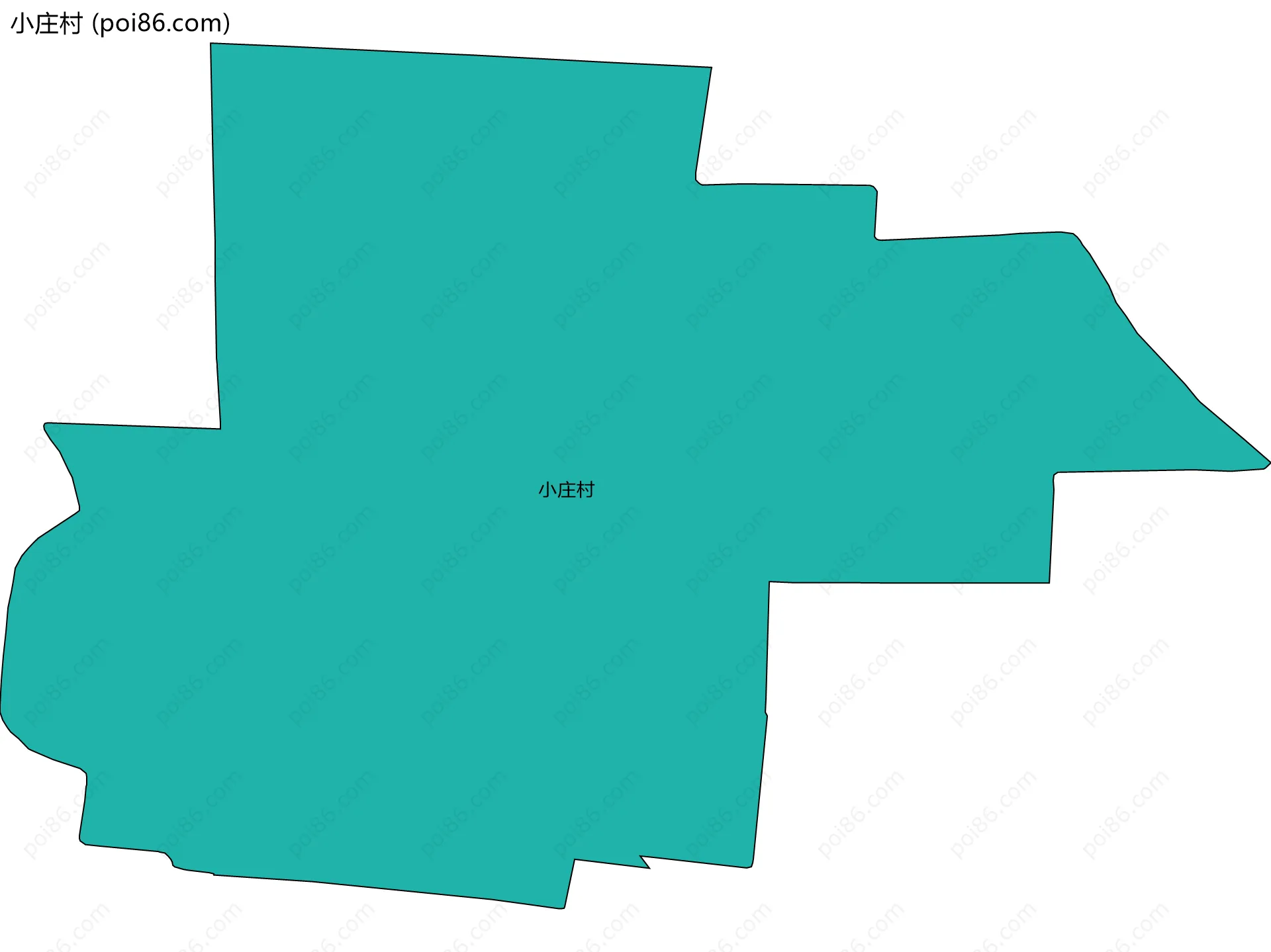 小庄村边界地图