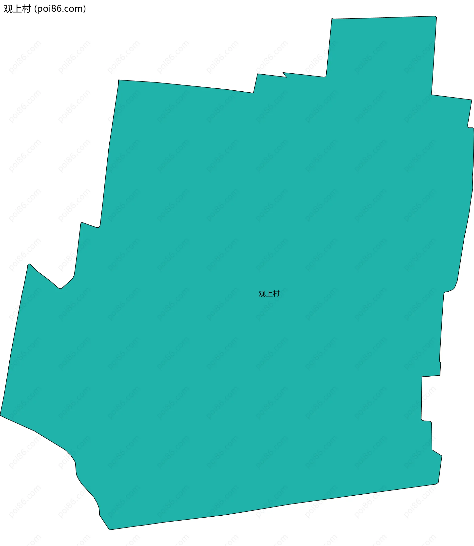 观上村边界地图