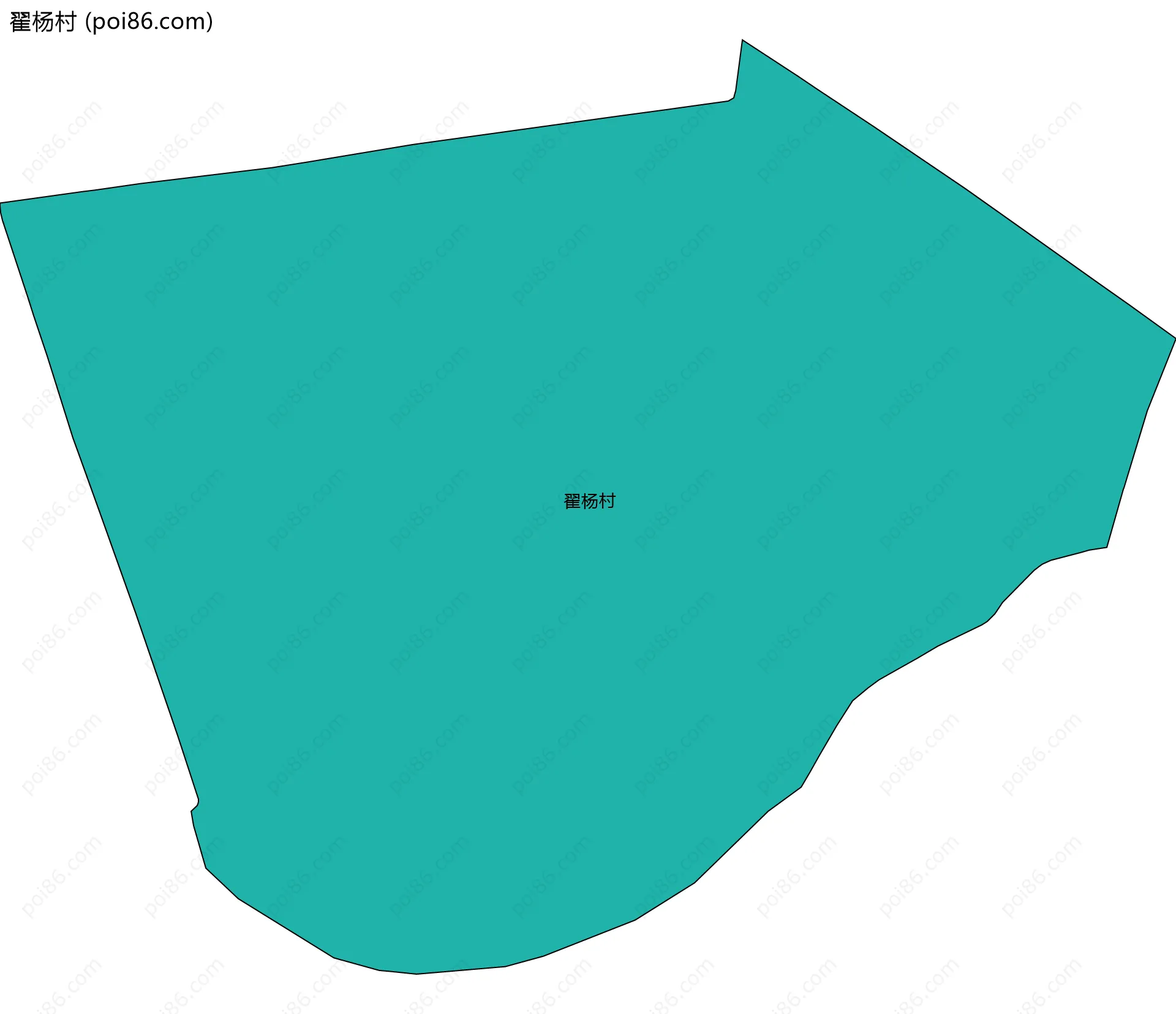 翟杨村边界地图