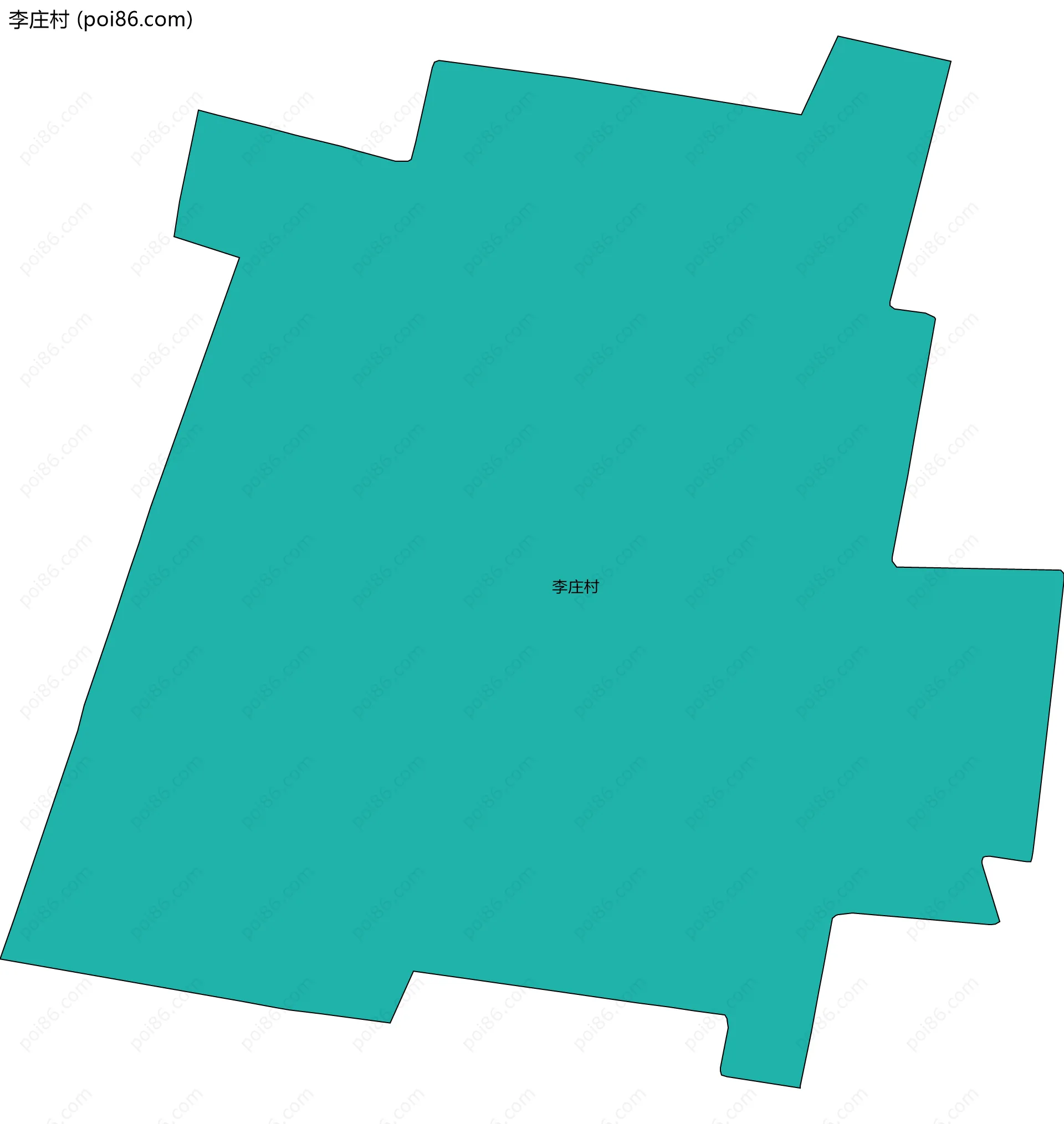 李庄村边界地图