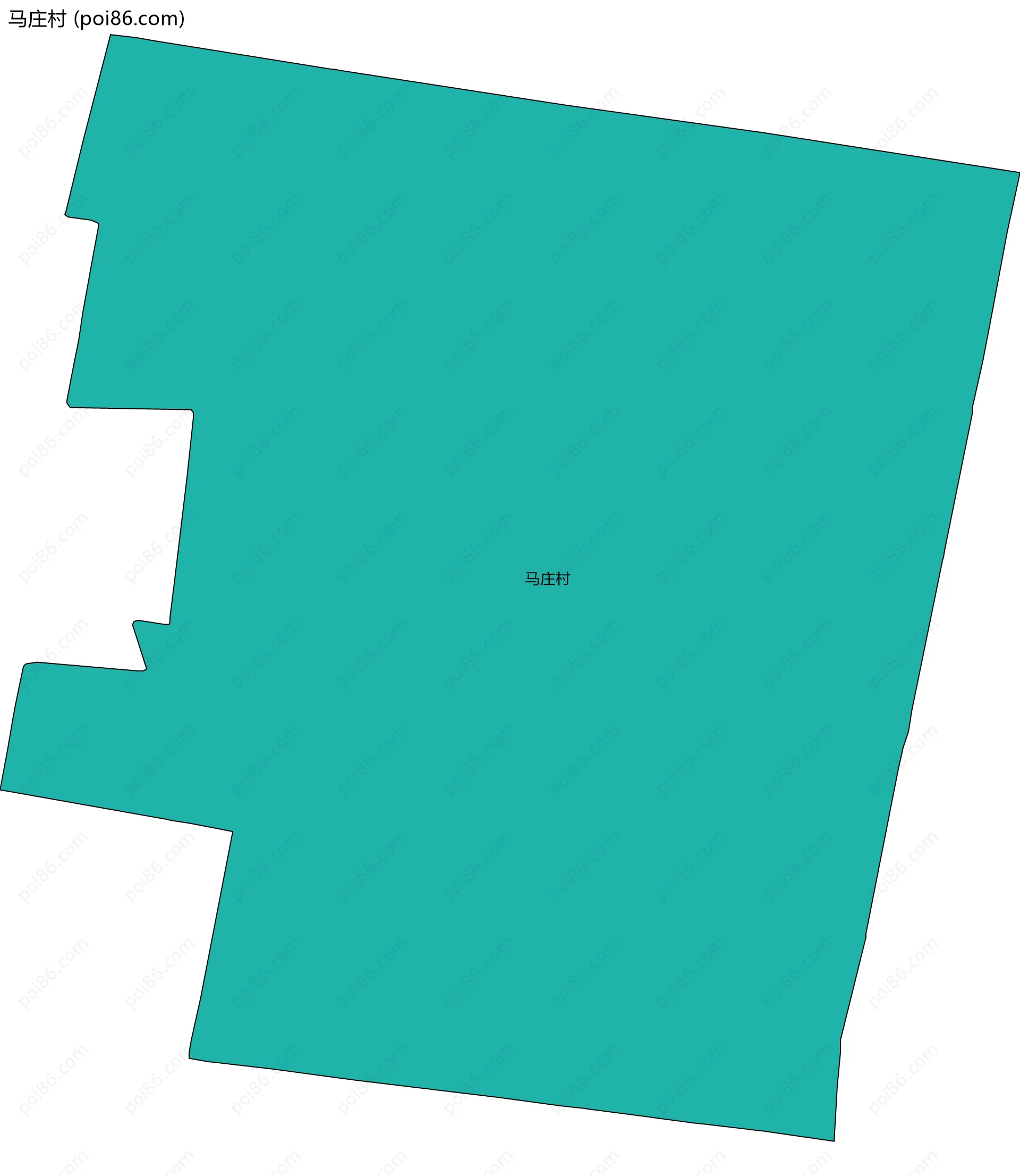 马庄村边界地图