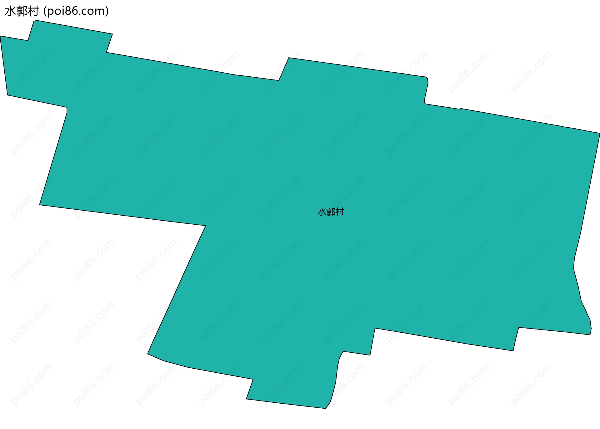 水郭村边界地图