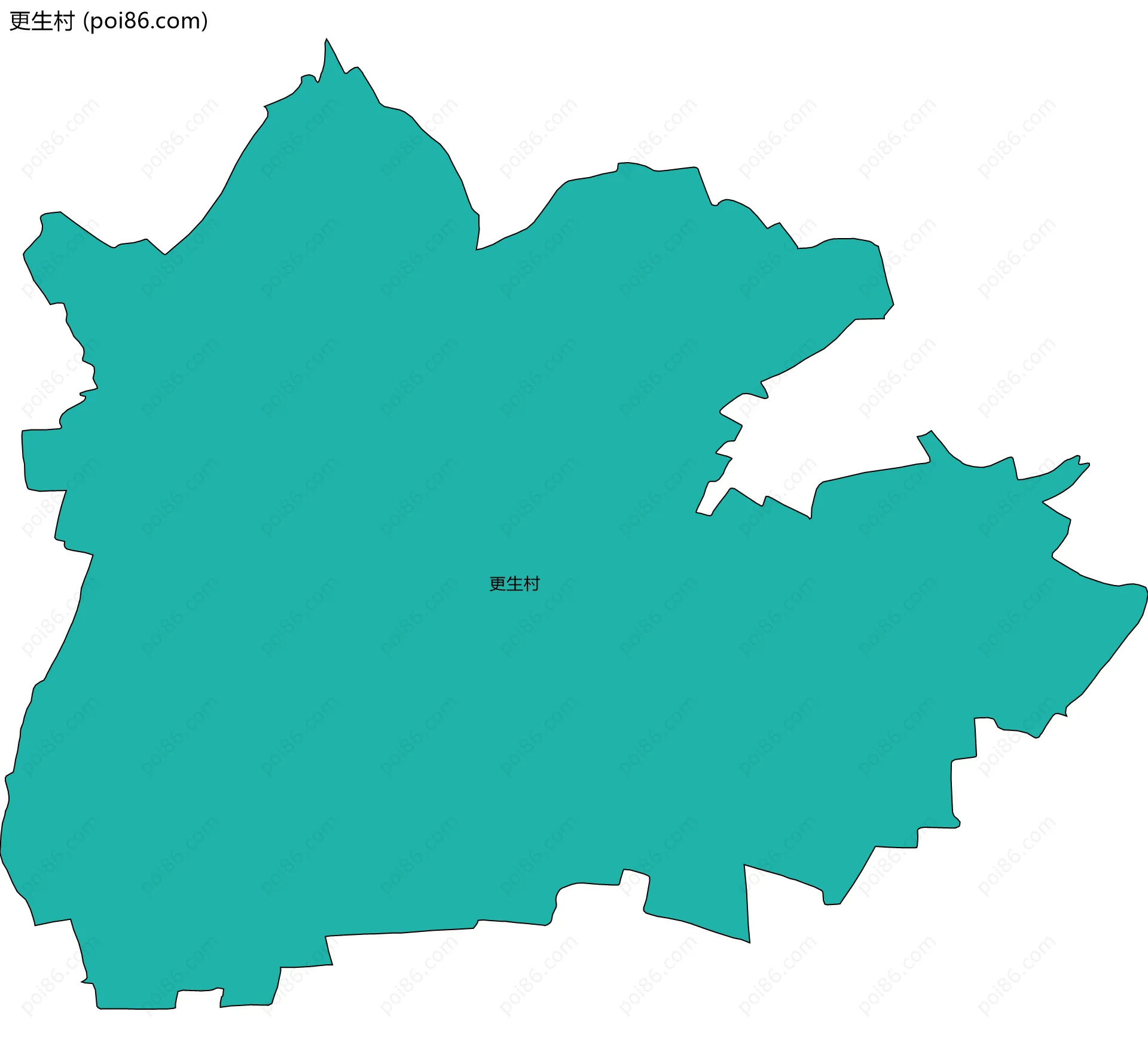 更生村边界地图