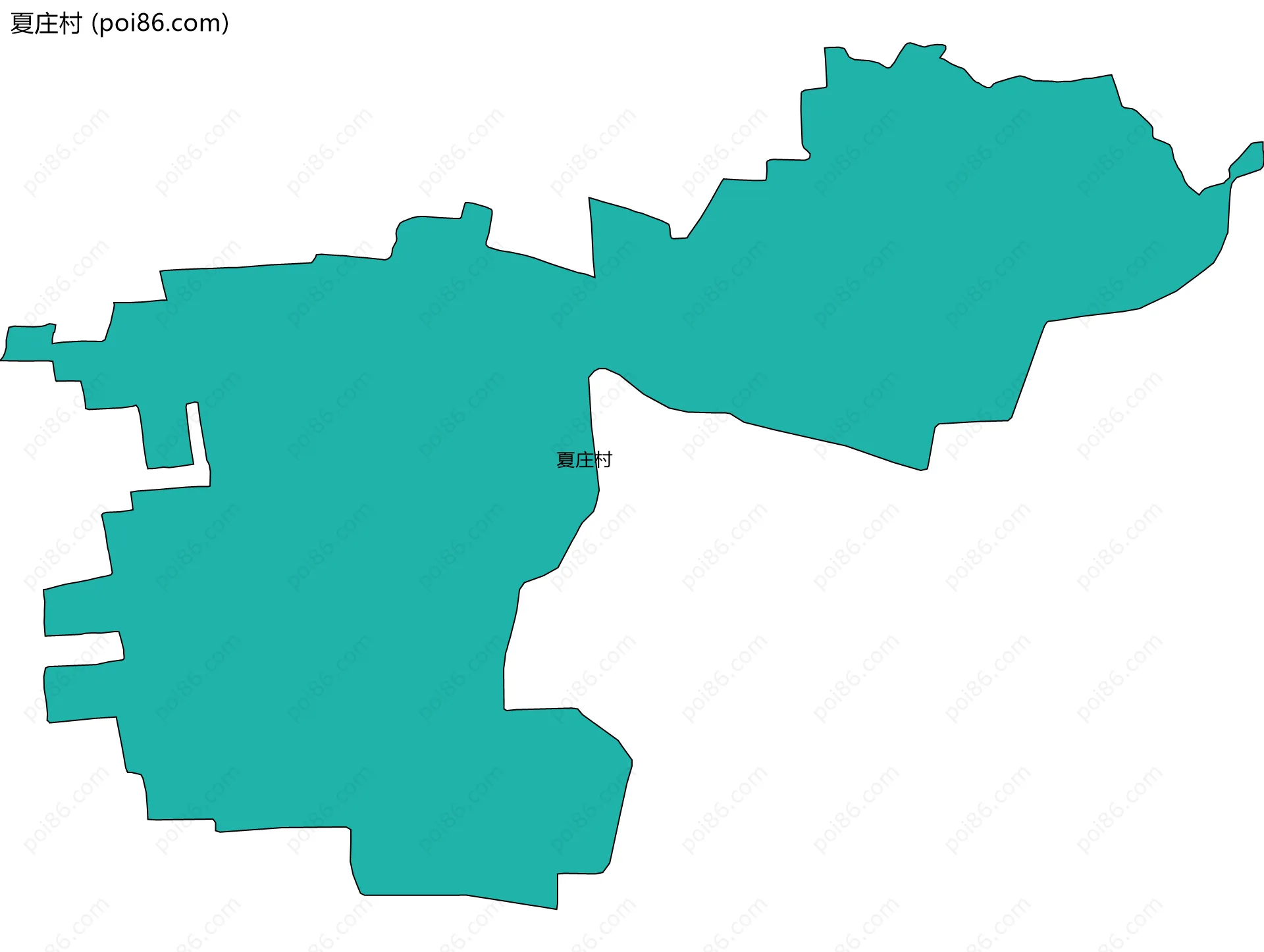 夏庄村边界地图