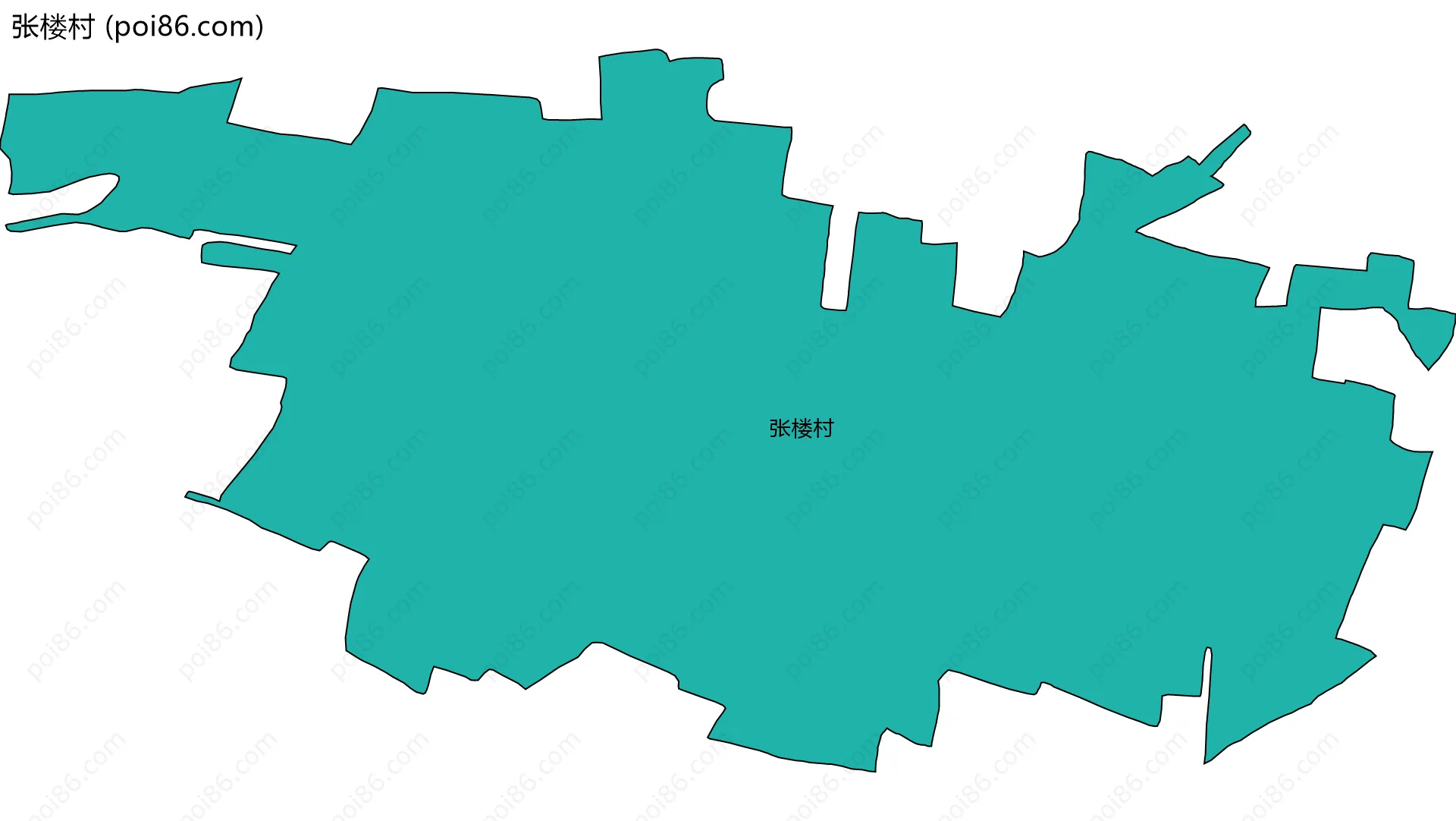 张楼村边界地图