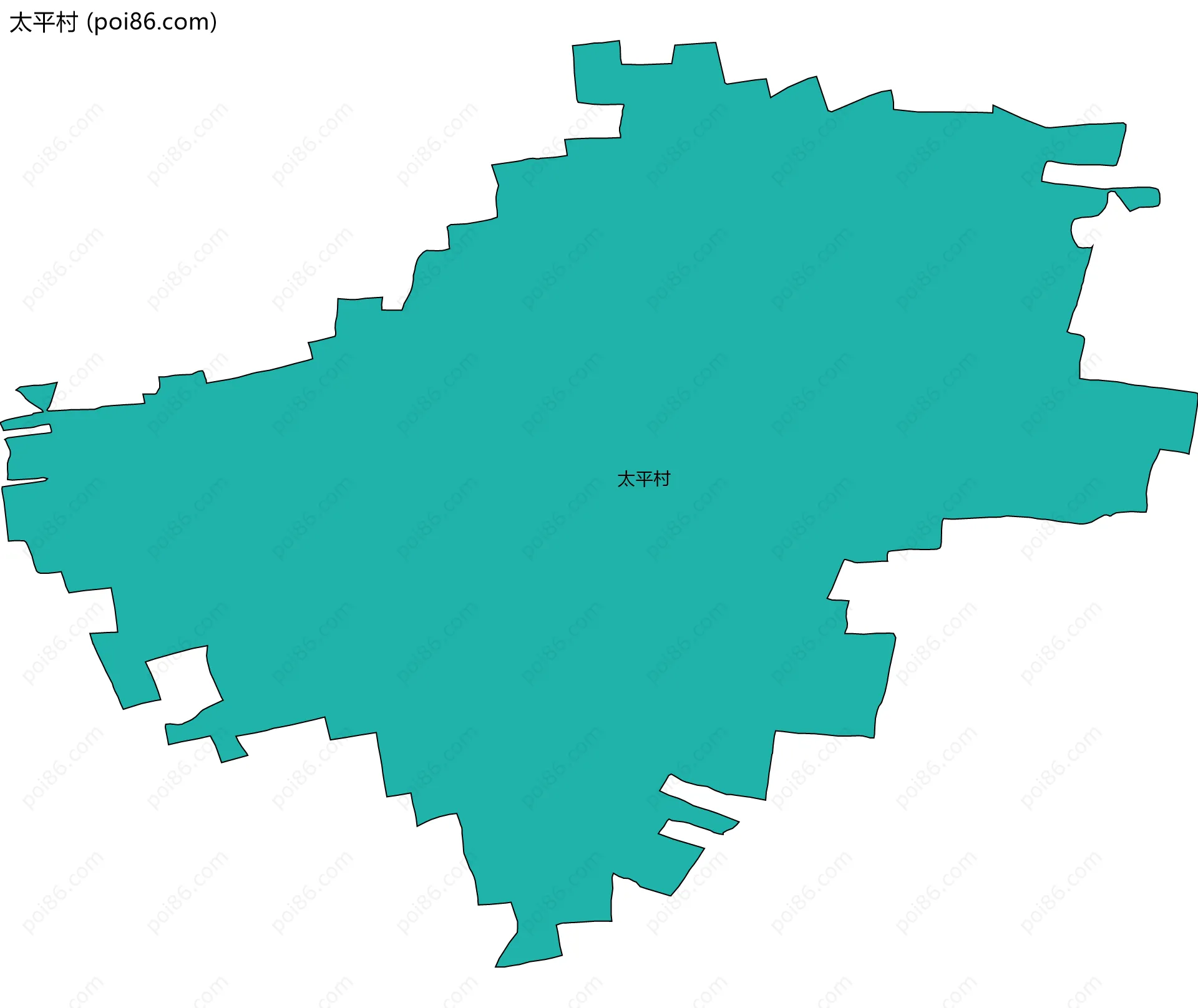 太平村边界地图