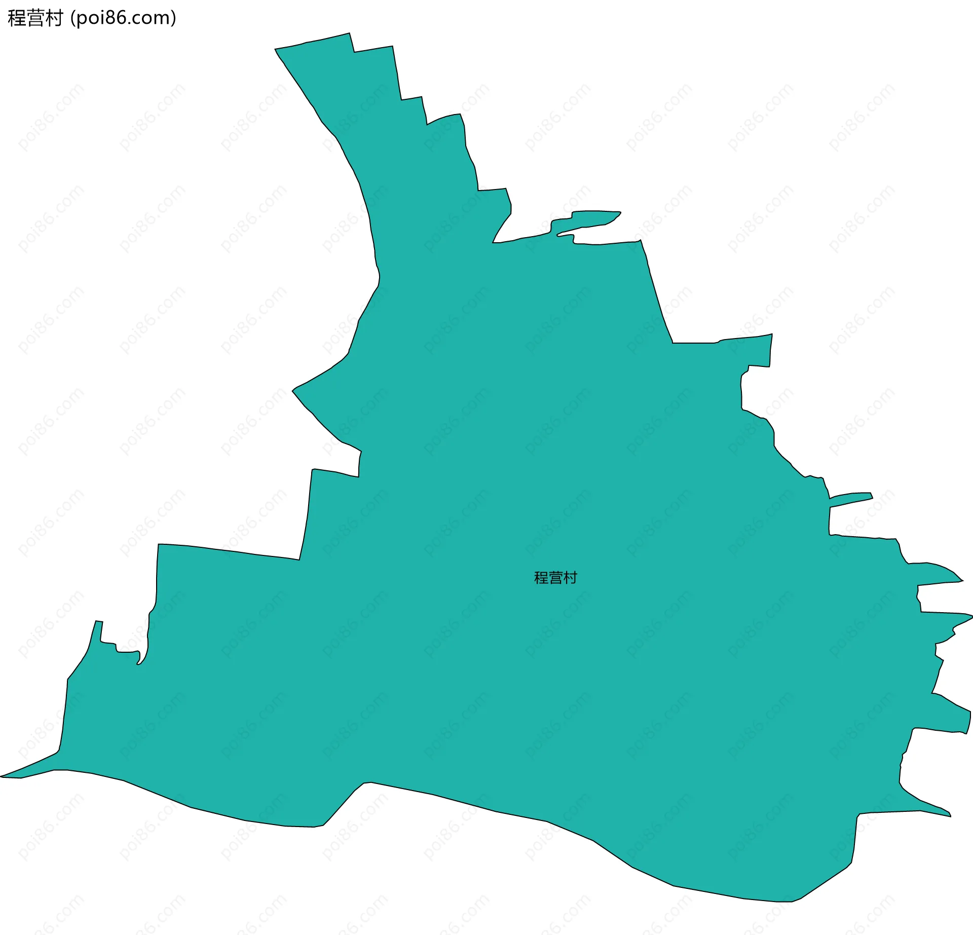 程营村边界地图