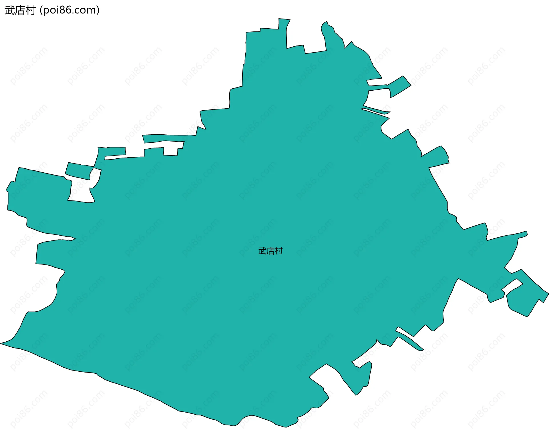 武店村边界地图