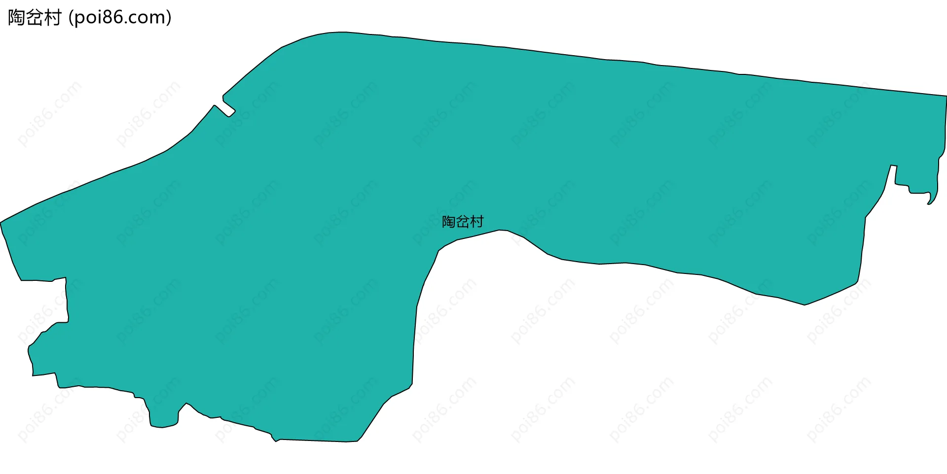 陶岔村边界地图