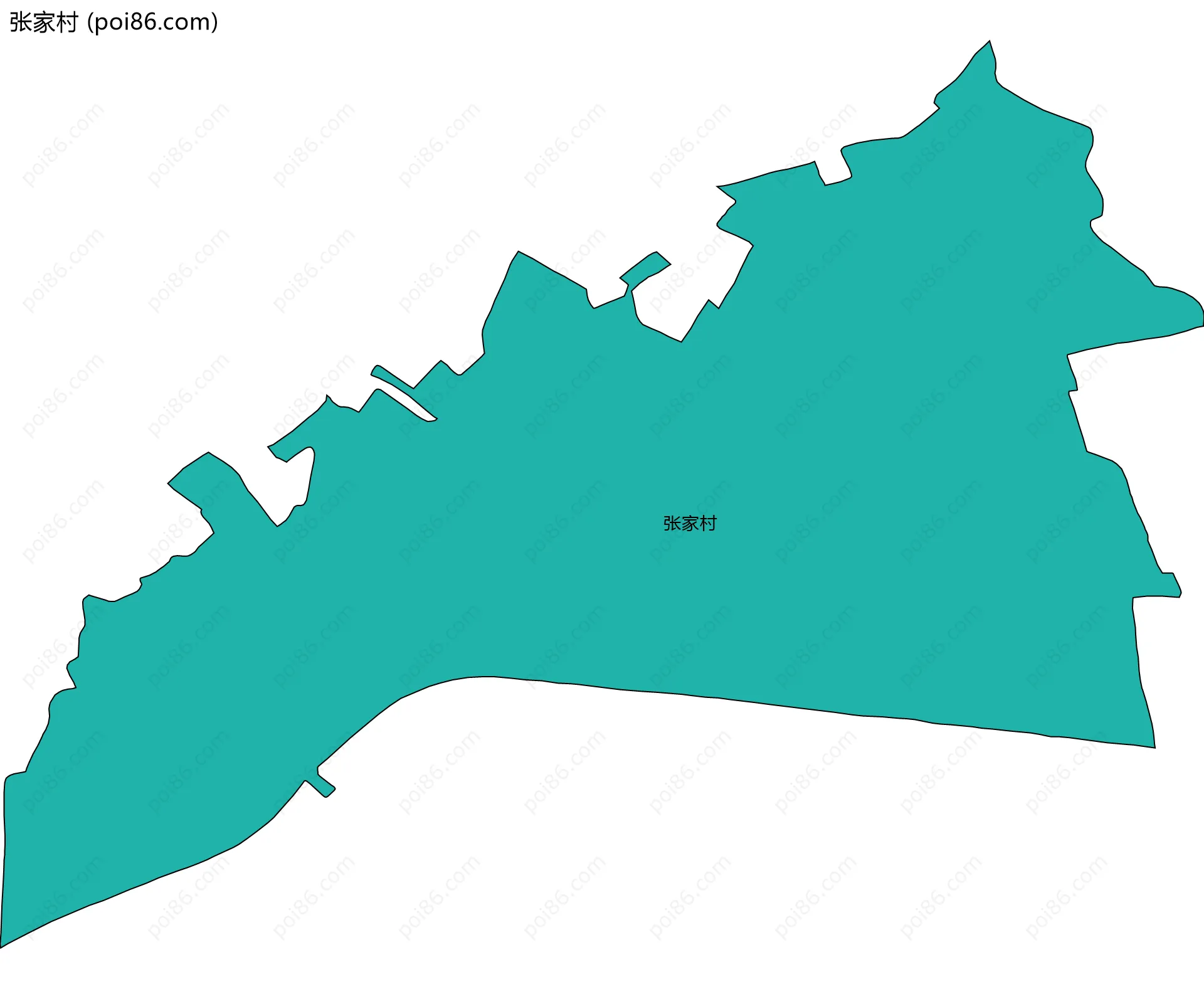 张家村边界地图