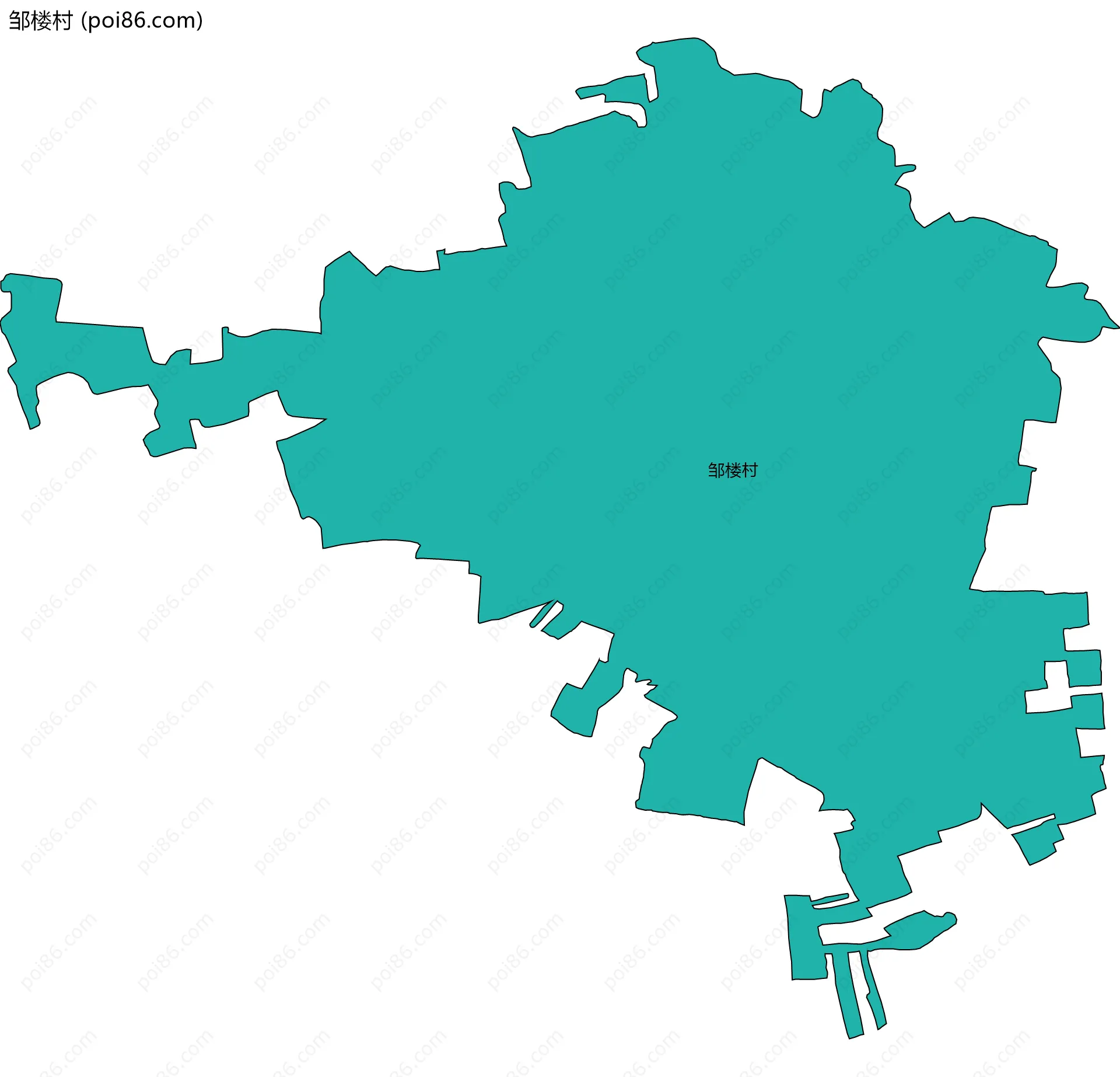邹楼村边界地图