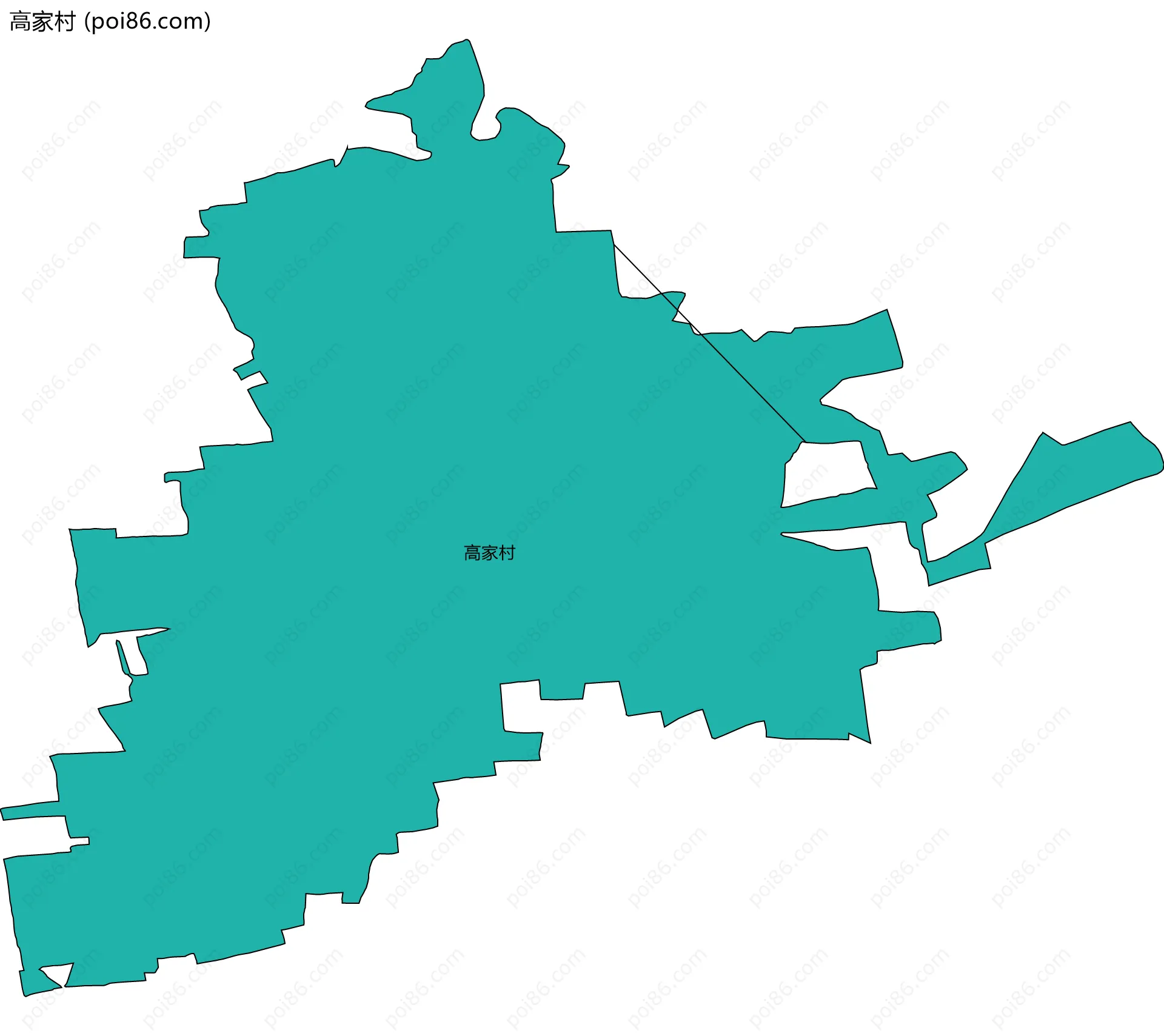 高家村边界地图