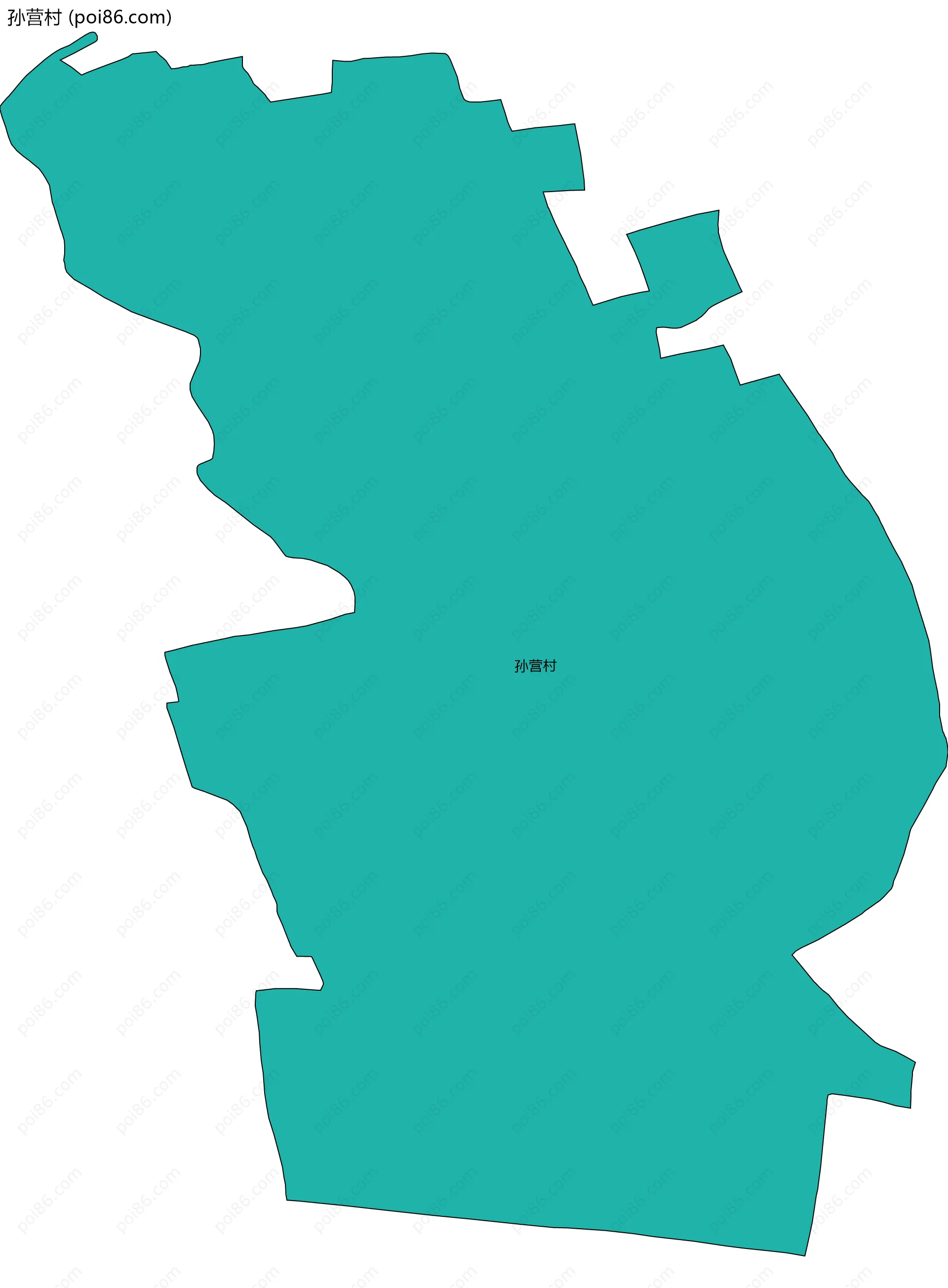 孙营村边界地图