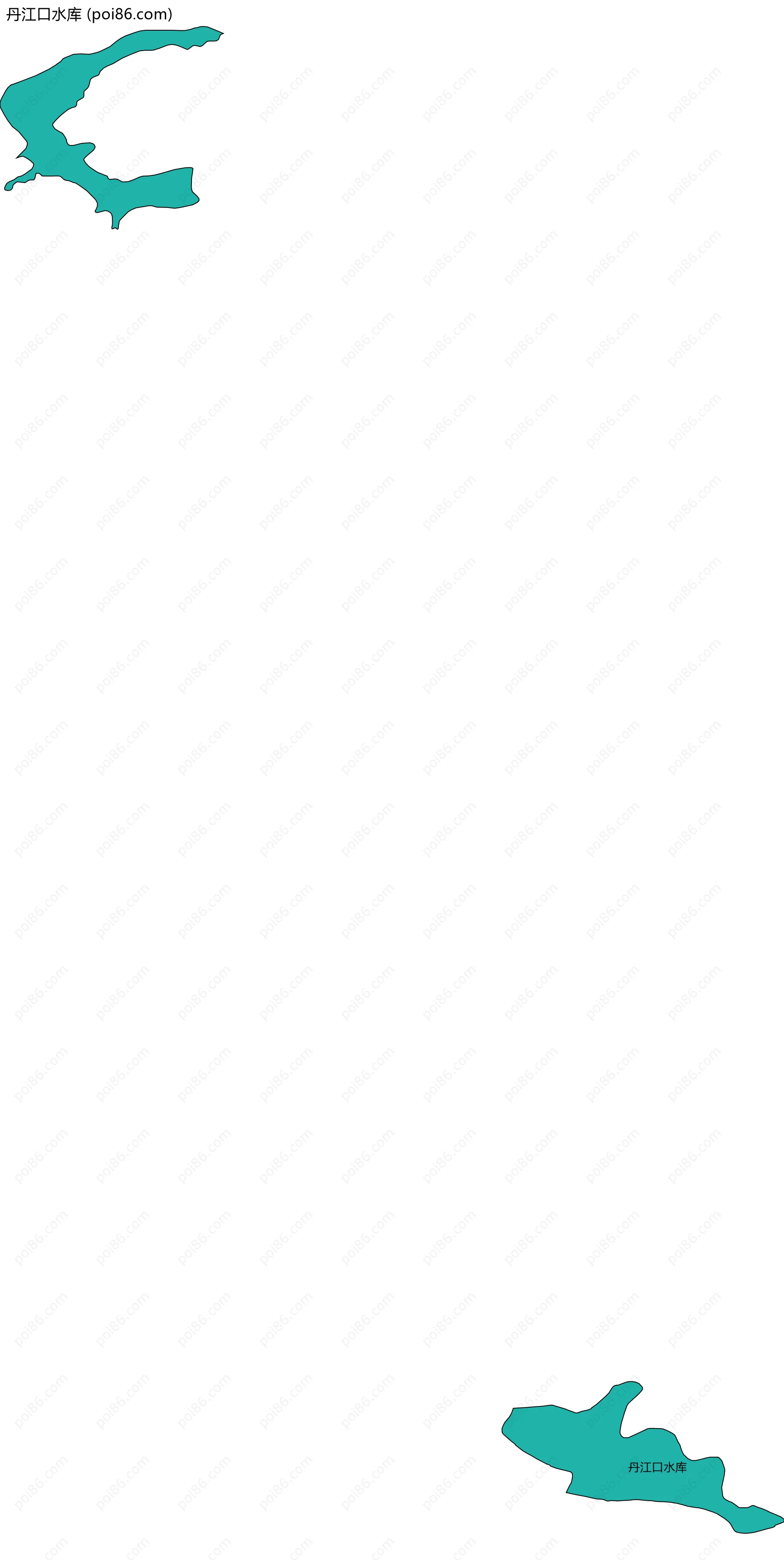 丹江口水库边界地图