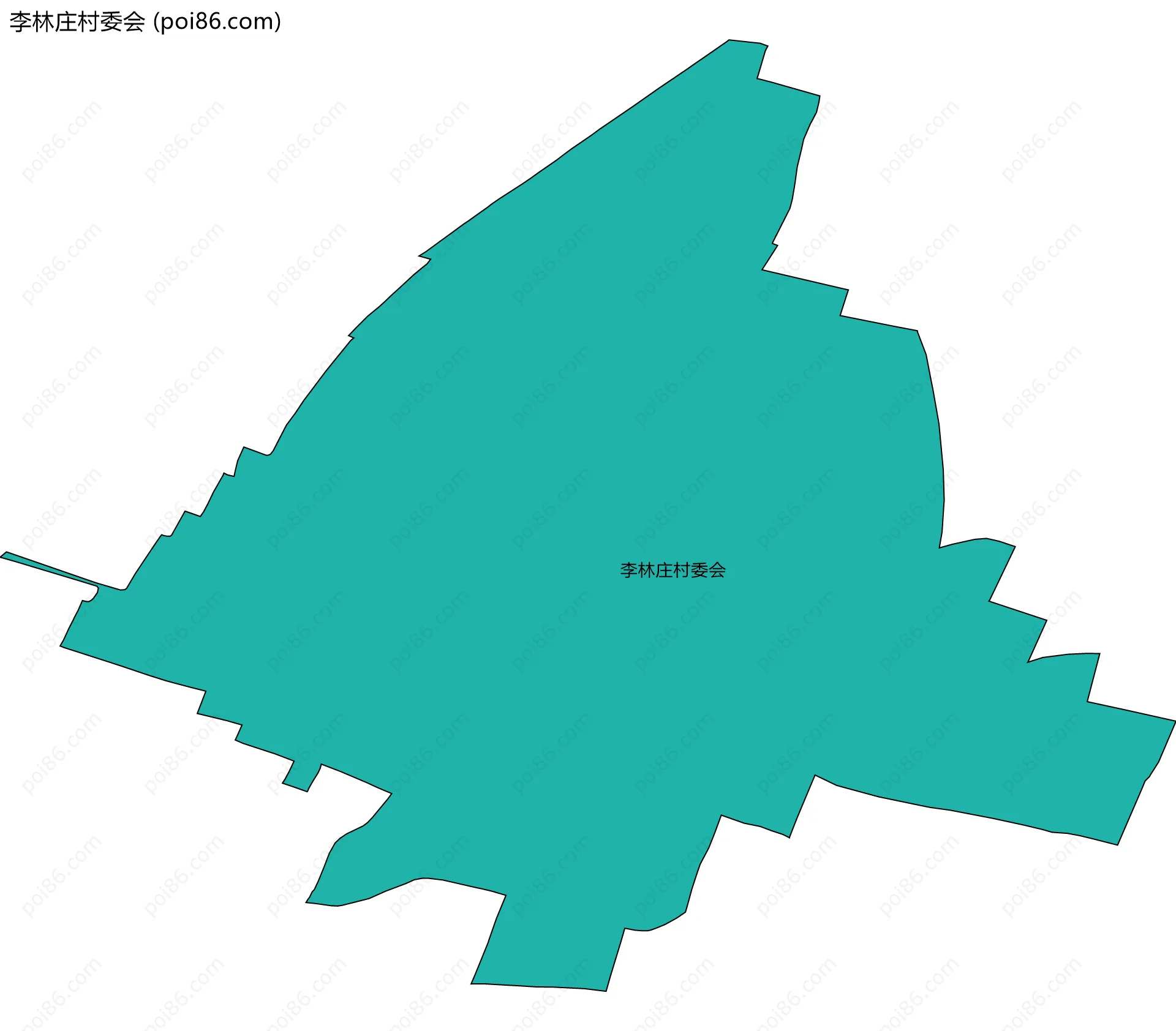 李林庄村委会边界地图