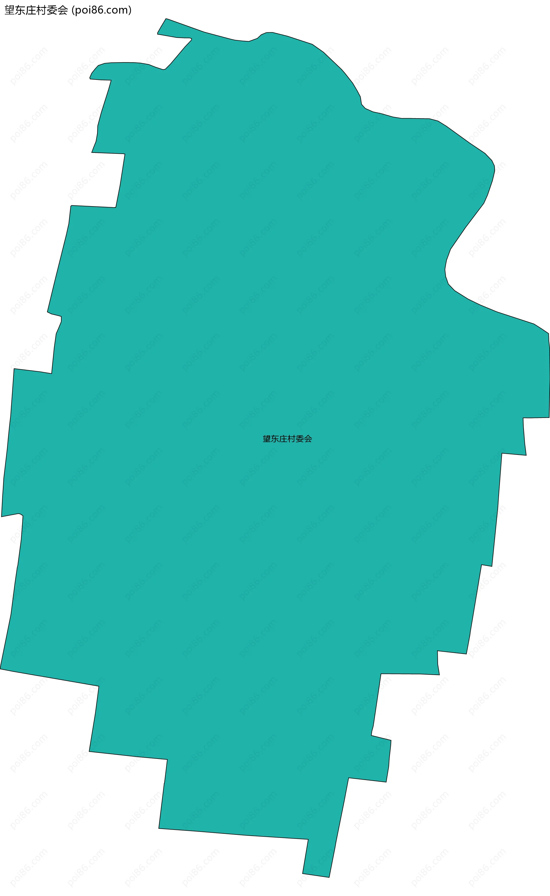 望东庄村委会边界地图