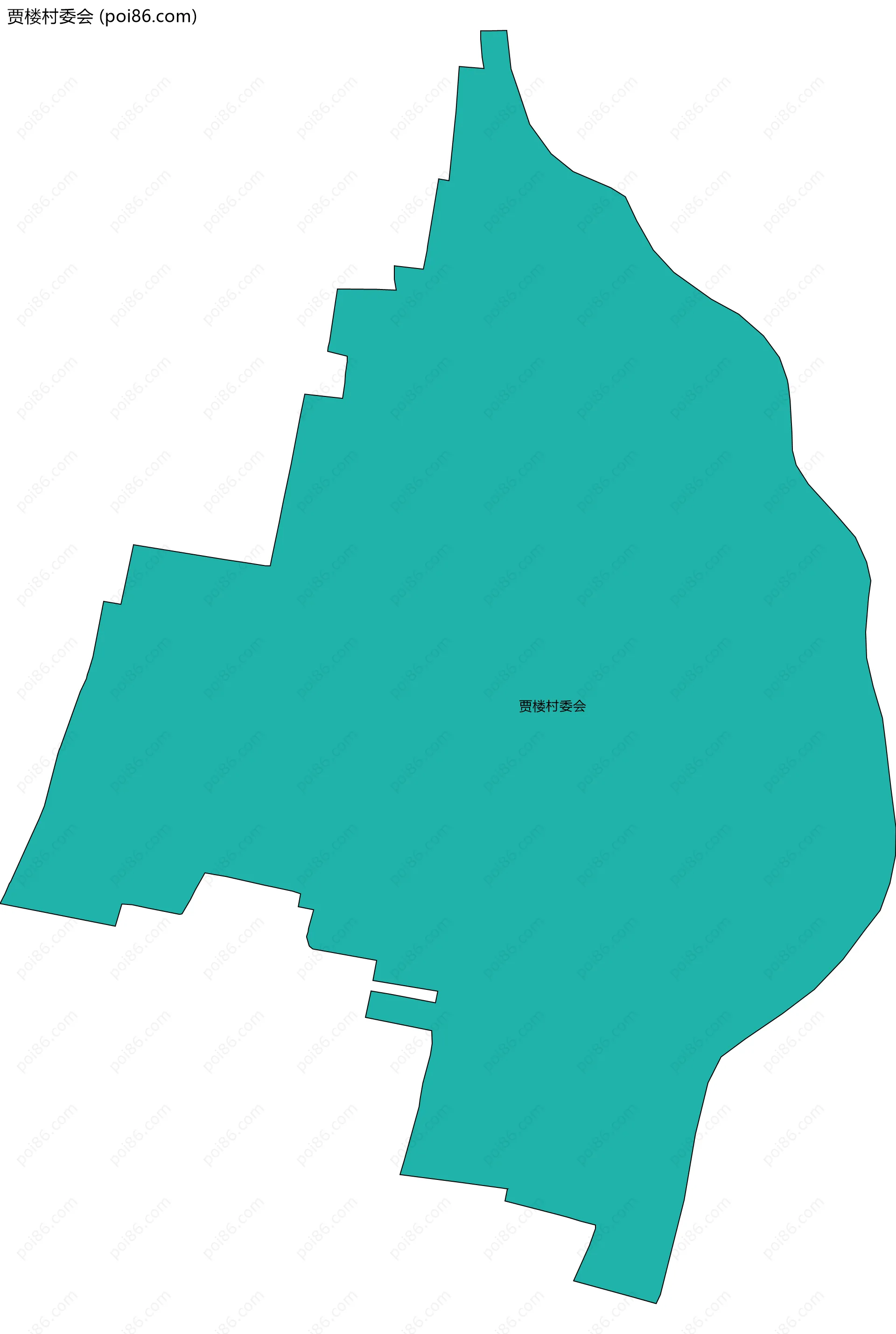 贾楼村委会边界地图