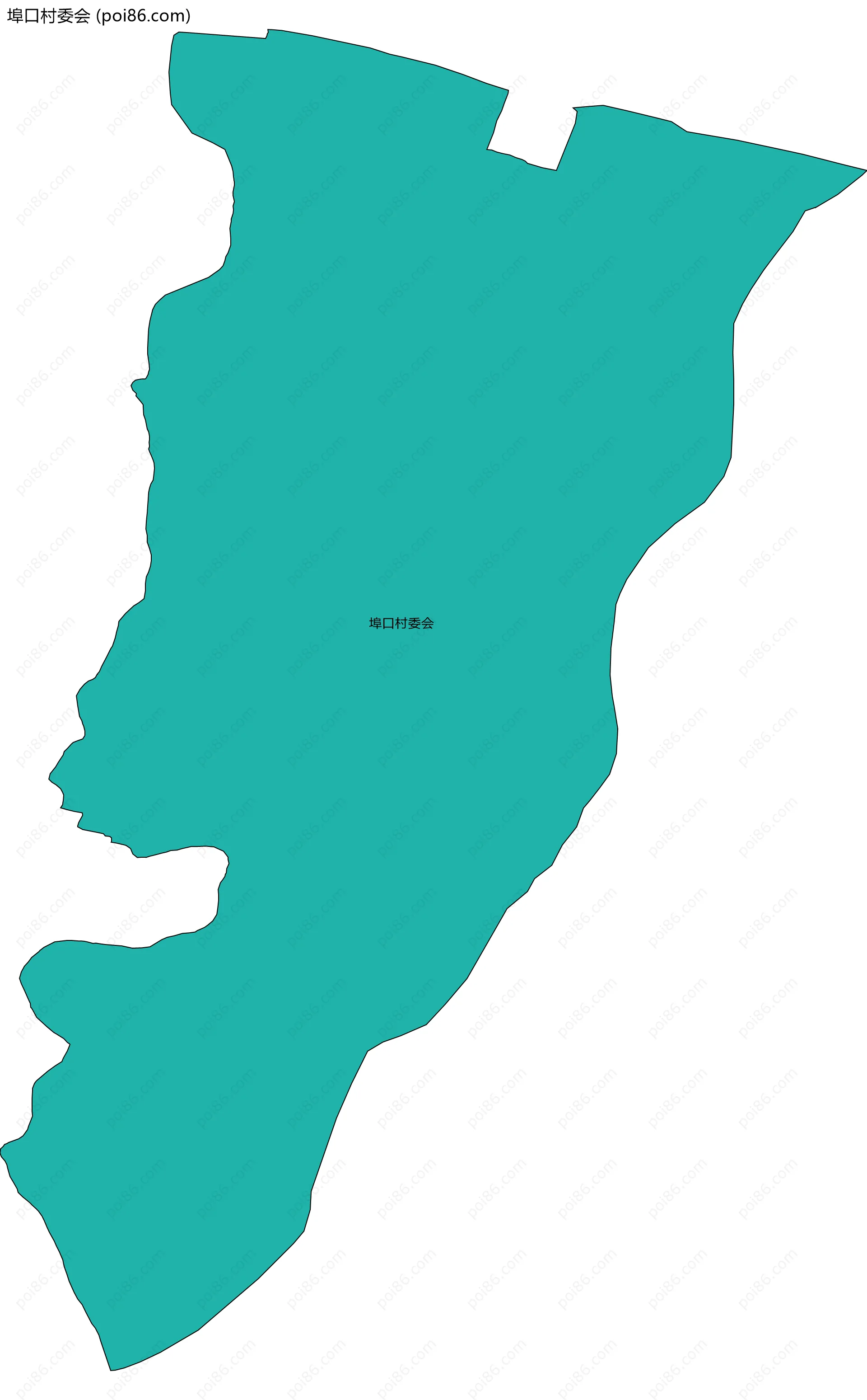 埠口村委会边界地图
