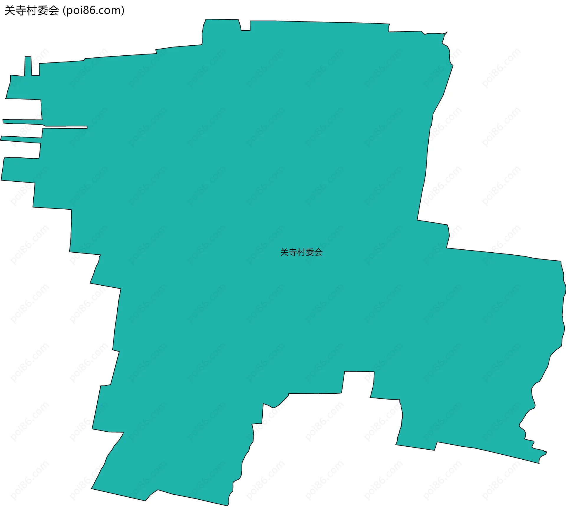 关寺村委会边界地图