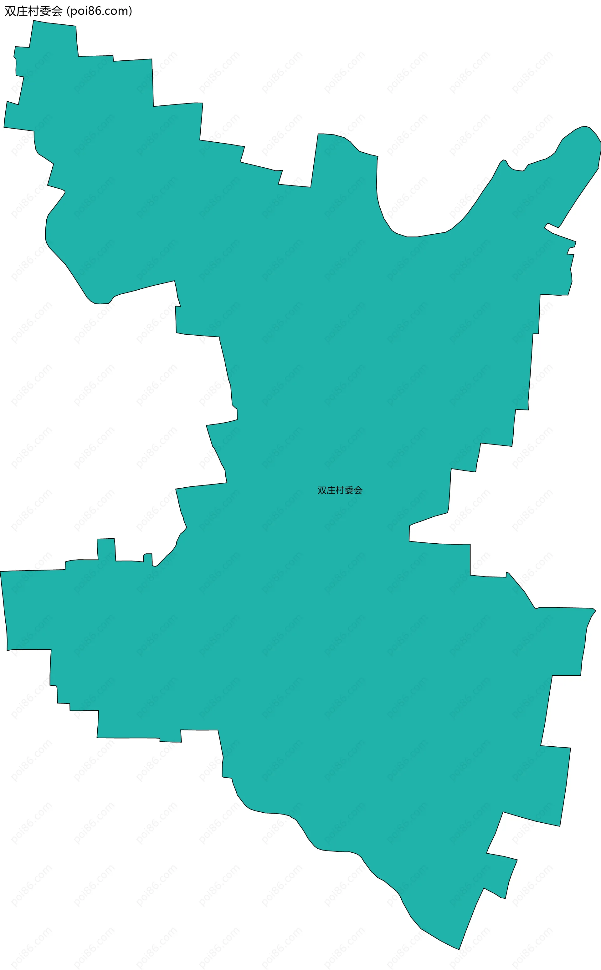 双庄村委会边界地图