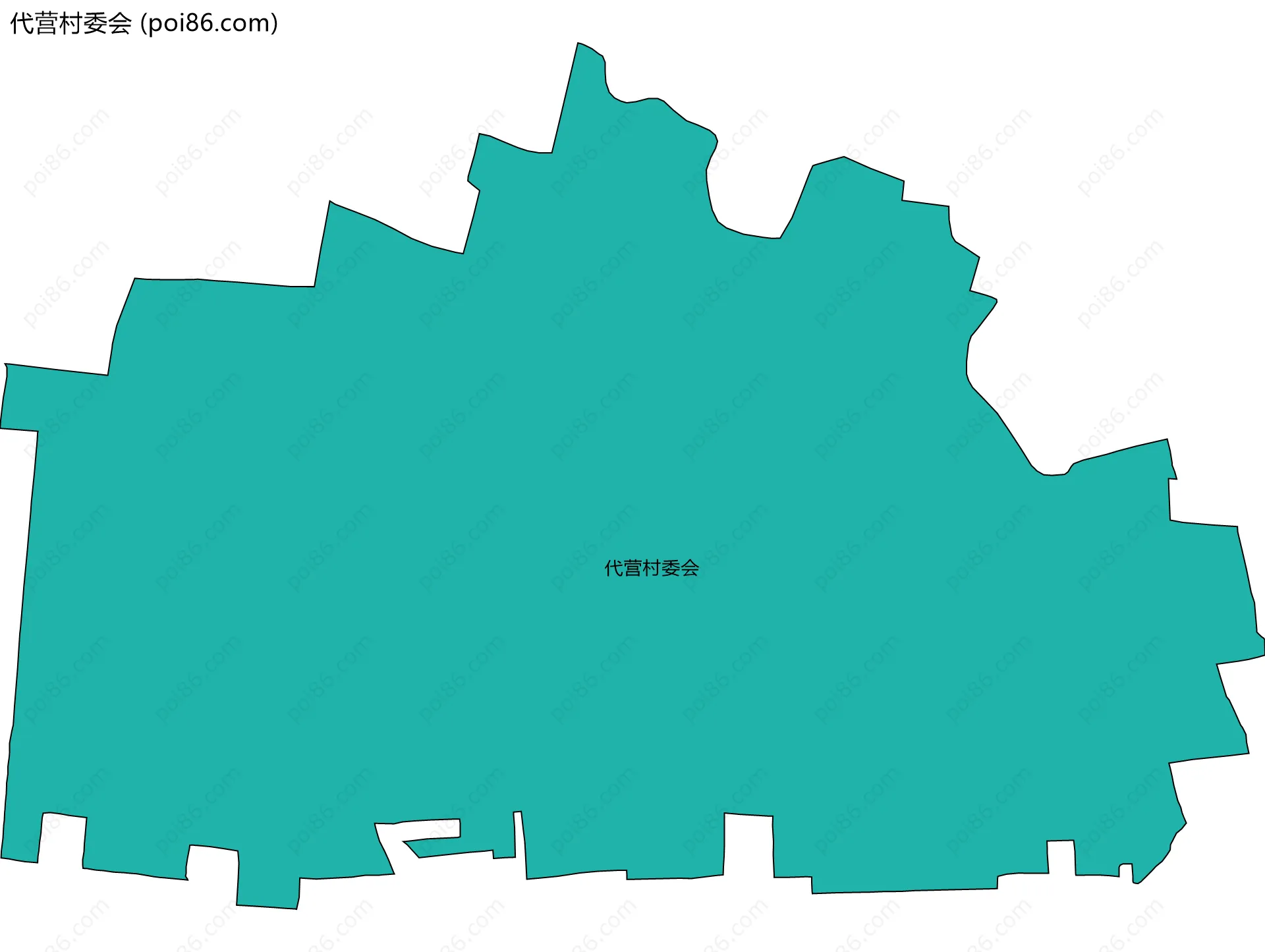 代营村委会边界地图
