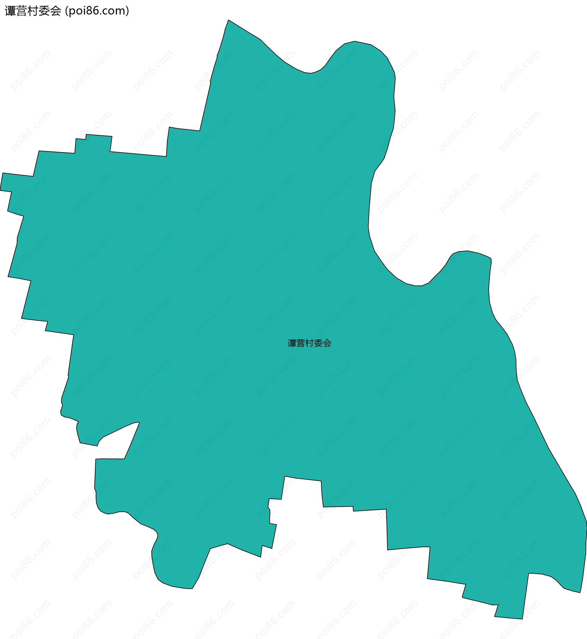 谭营村委会边界地图