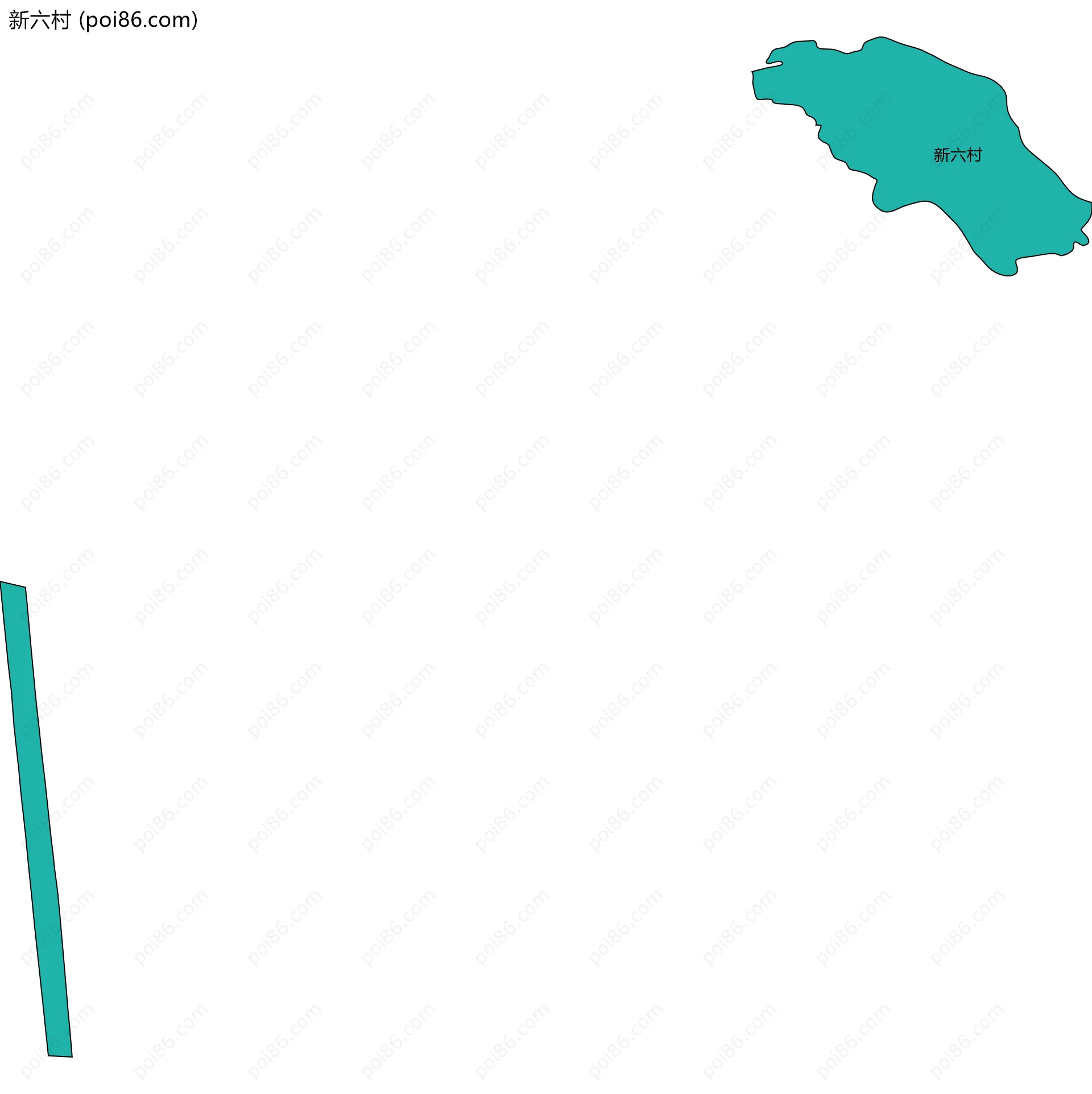 新六村边界地图