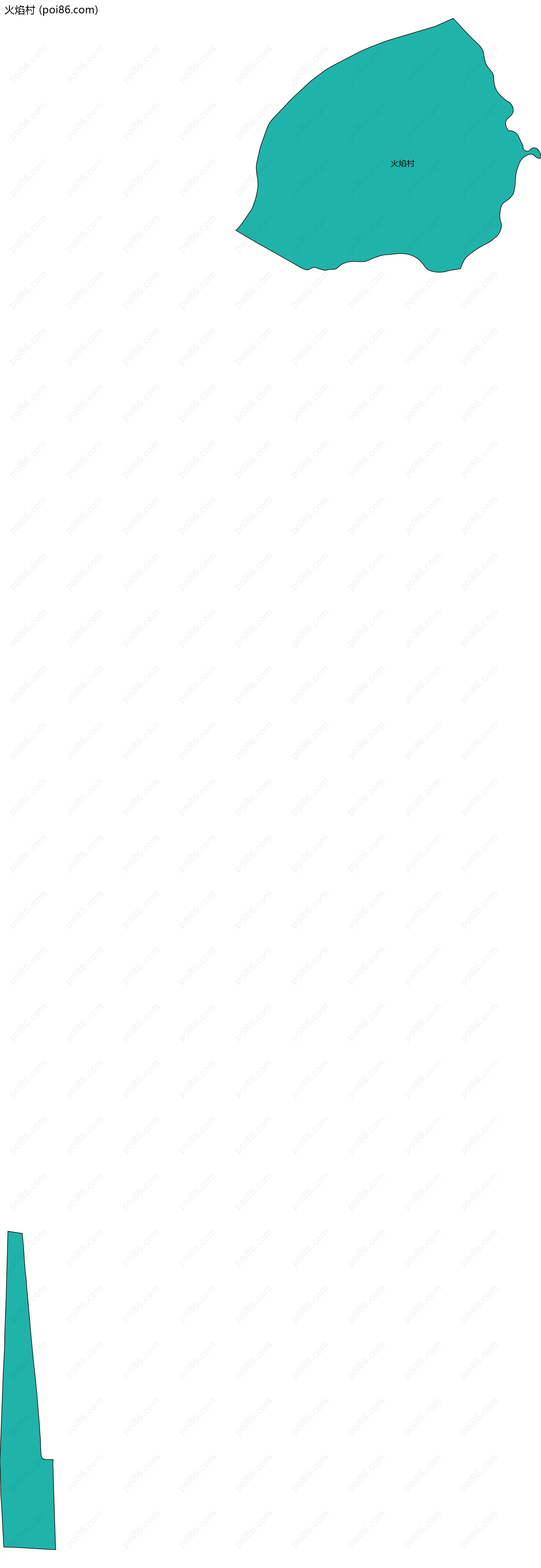 火焰村边界地图