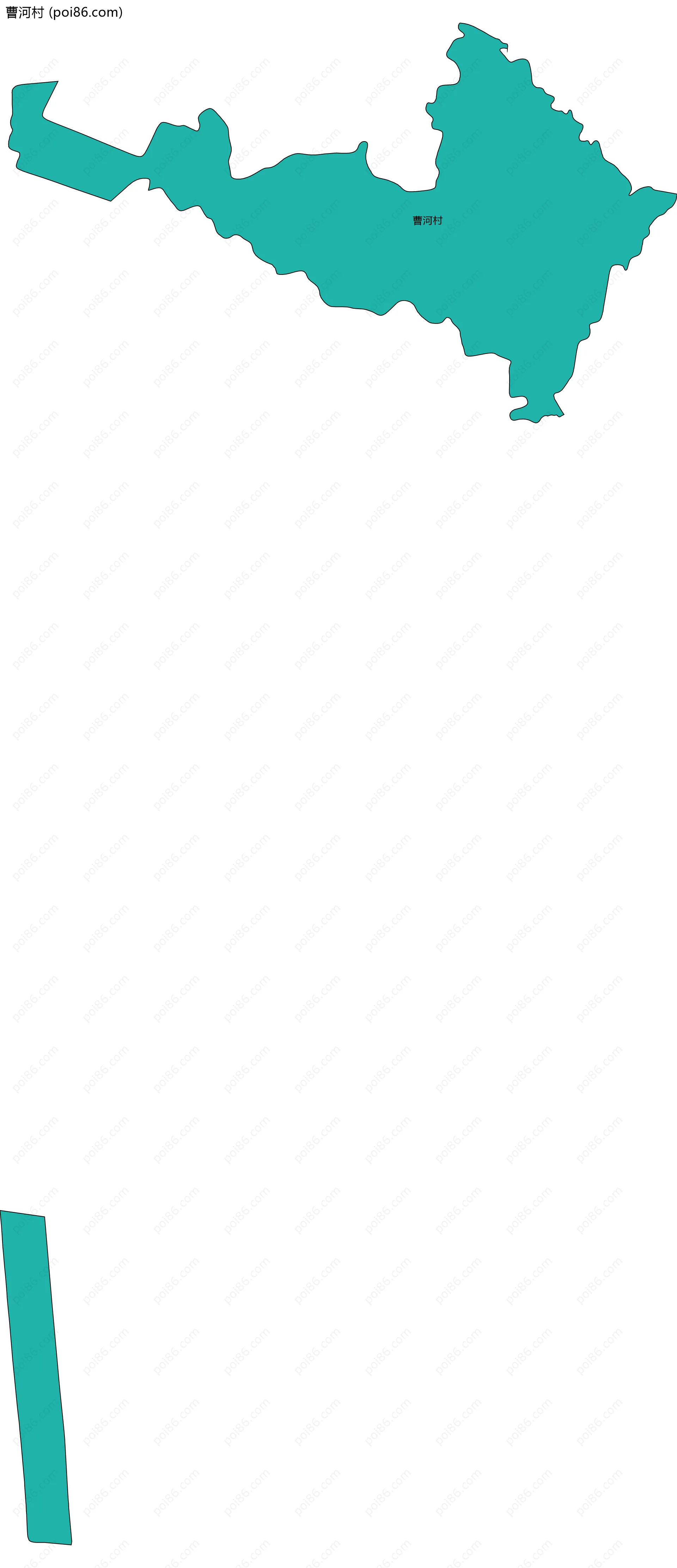 曹河村边界地图