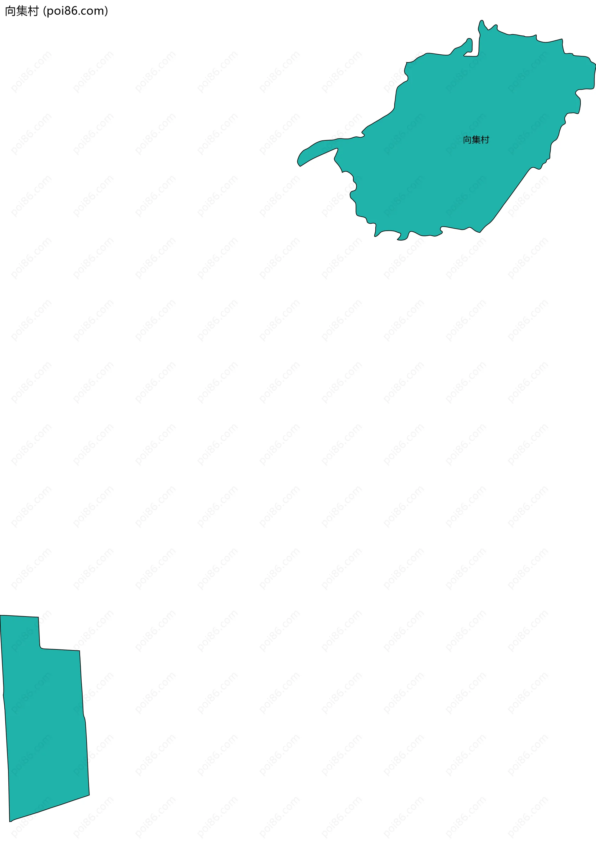 向集村边界地图