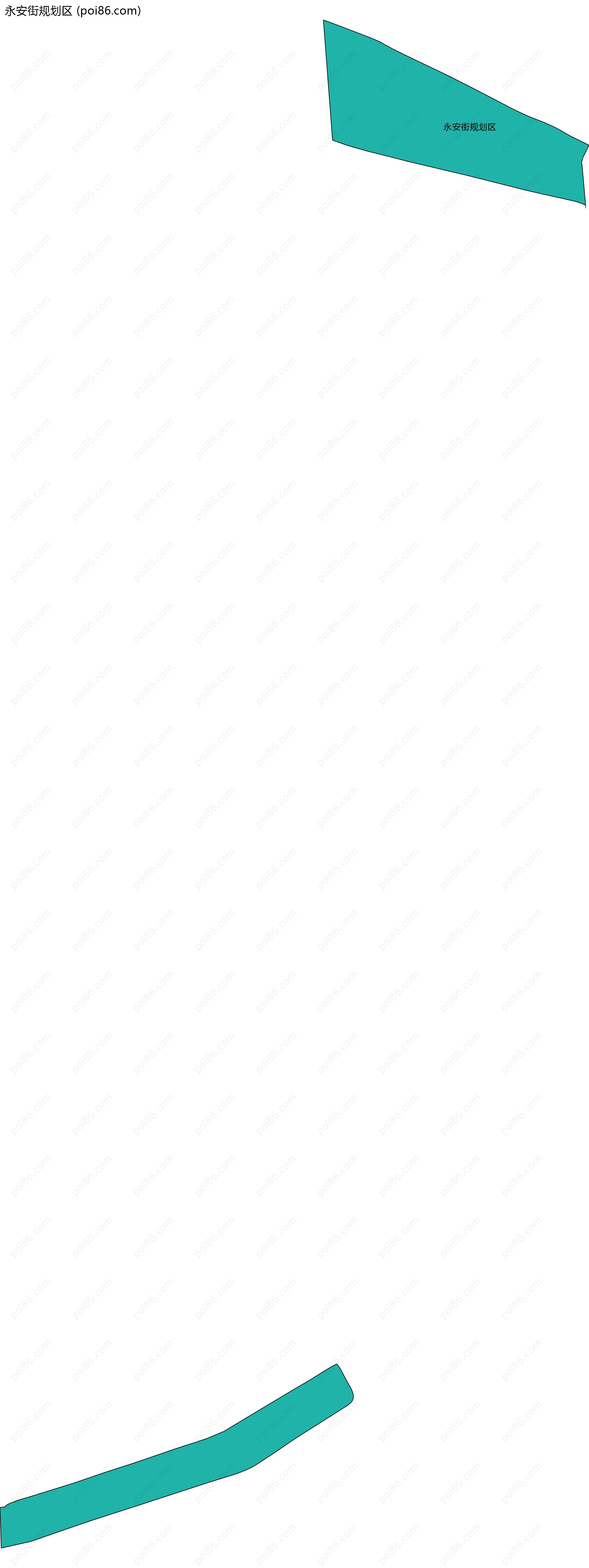 永安街规划区边界地图