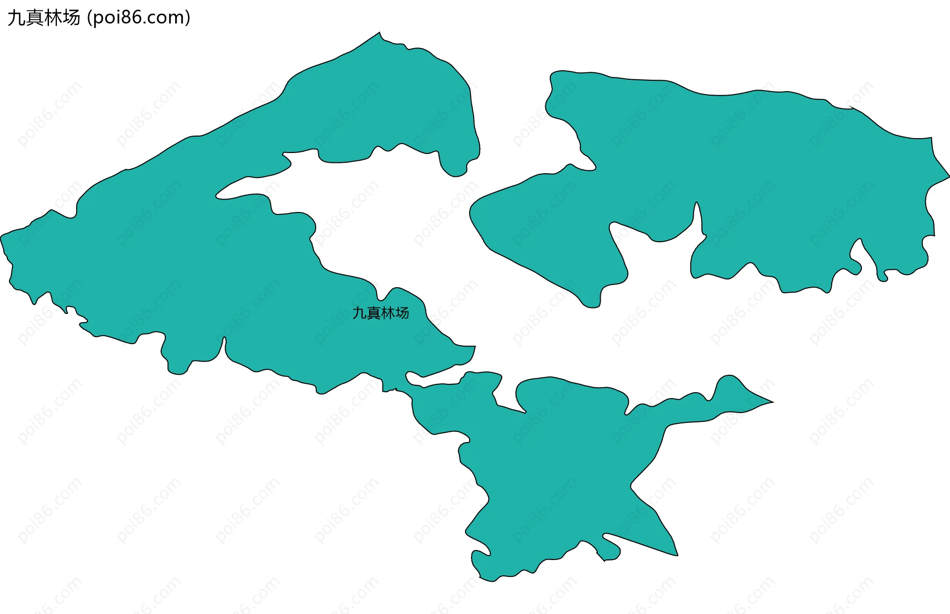 九真林场边界地图