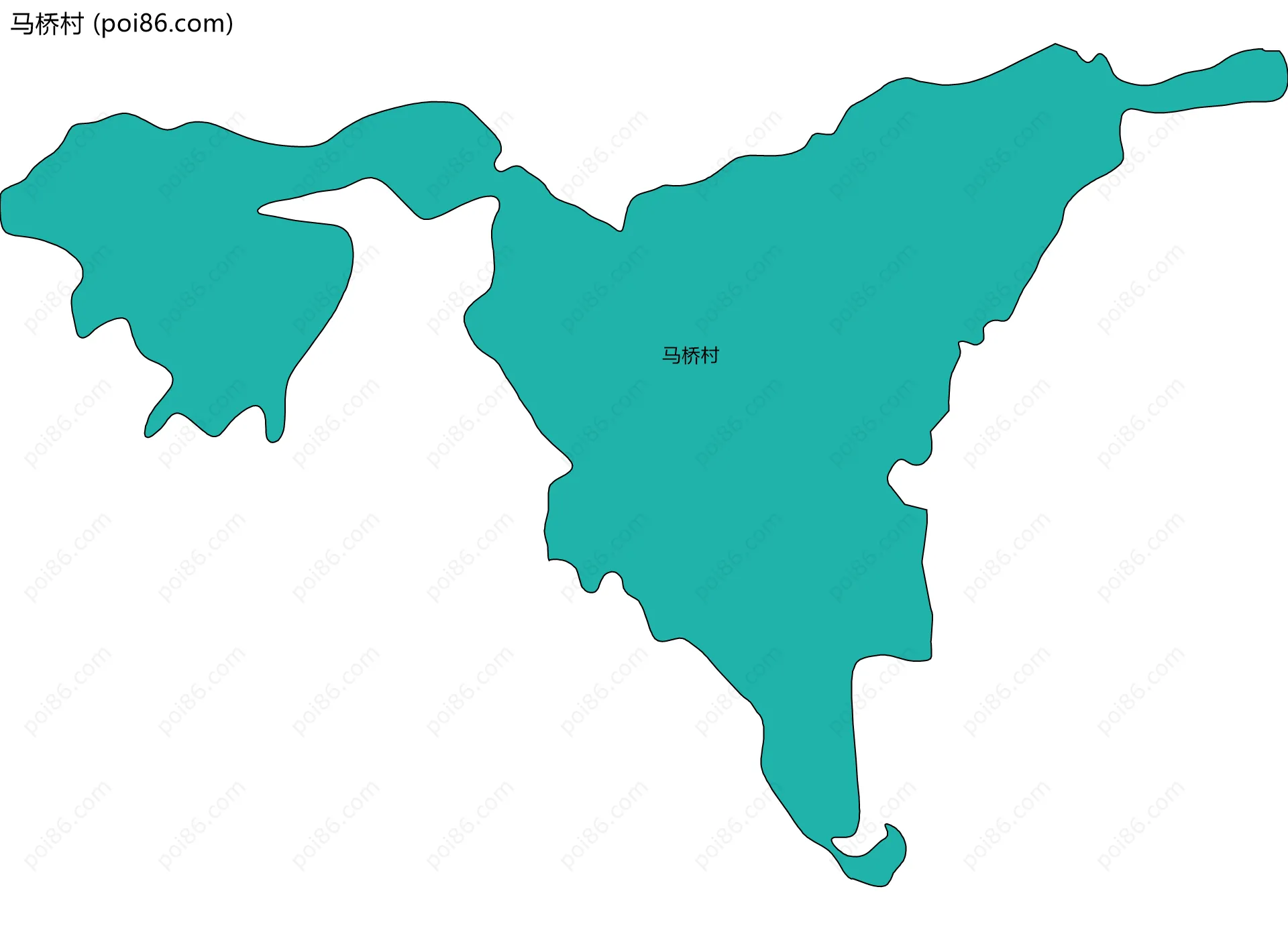 马桥村边界地图