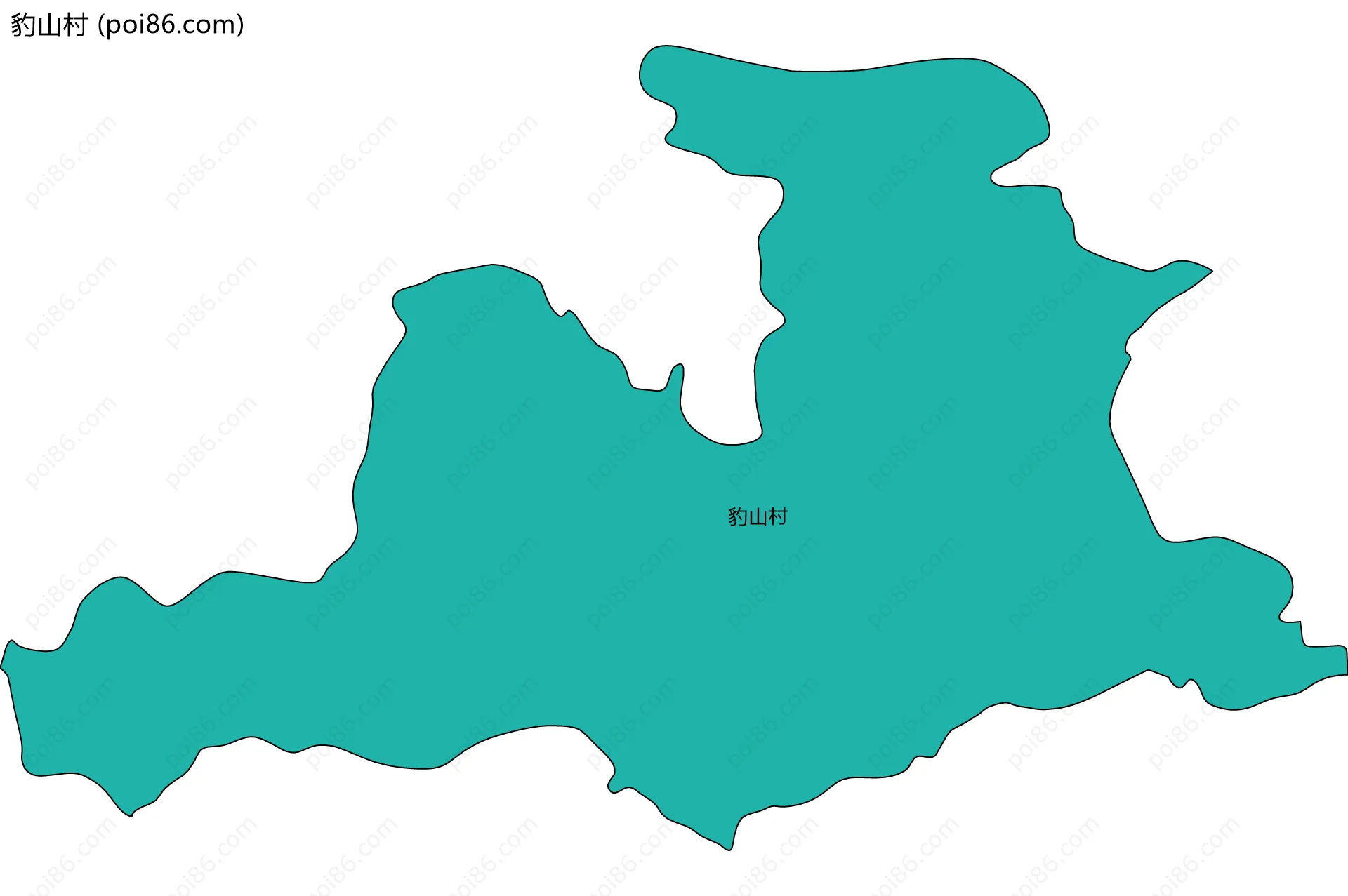 豹山村边界地图