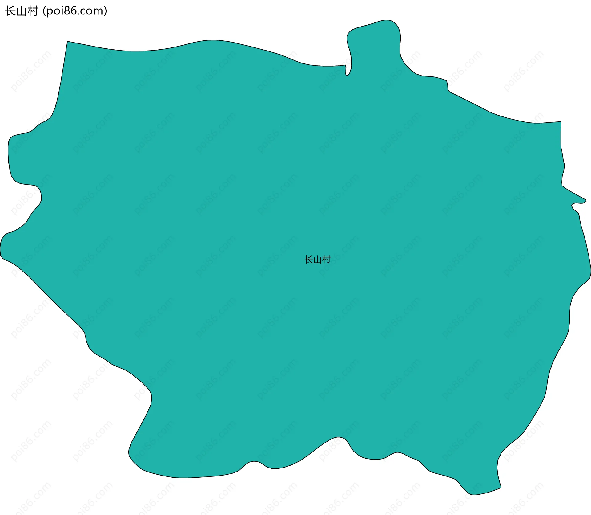 长山村边界地图