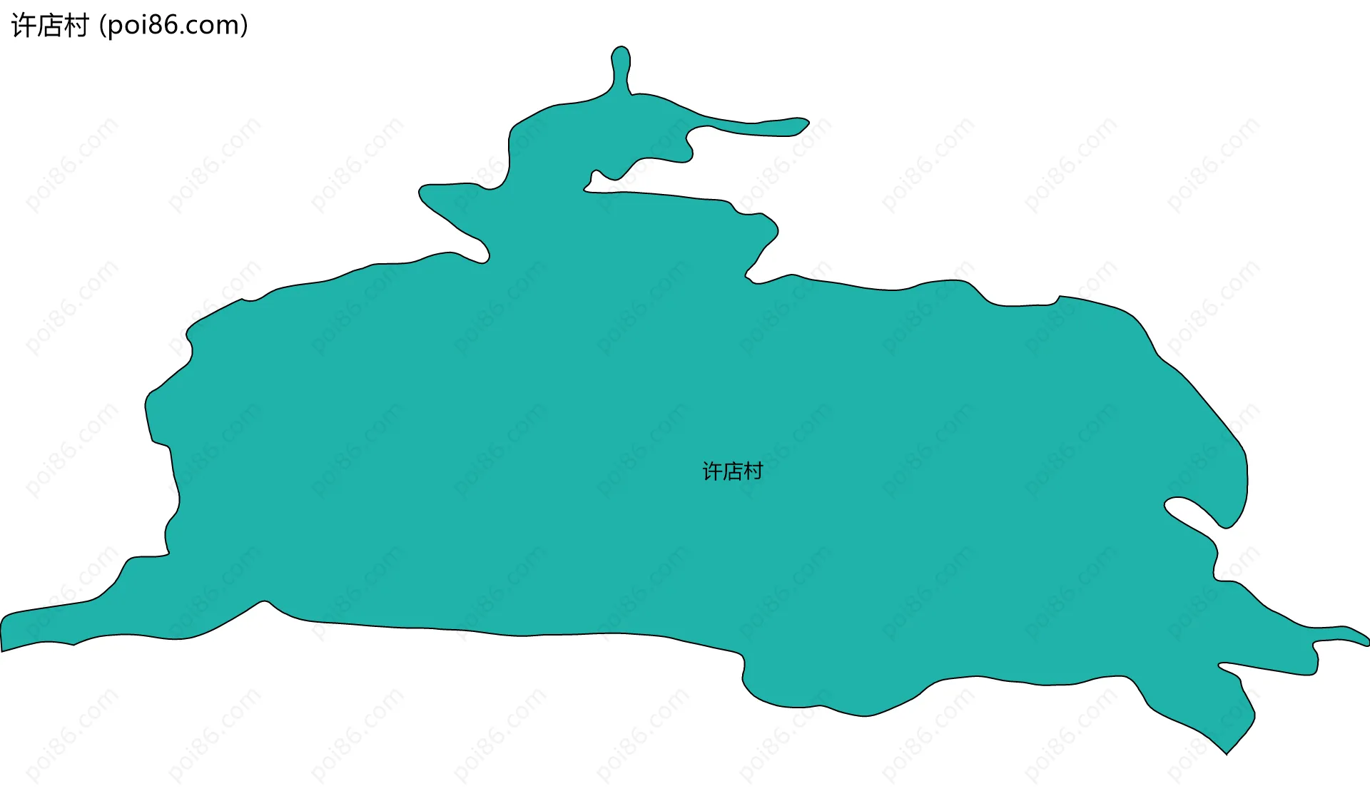 许店村边界地图