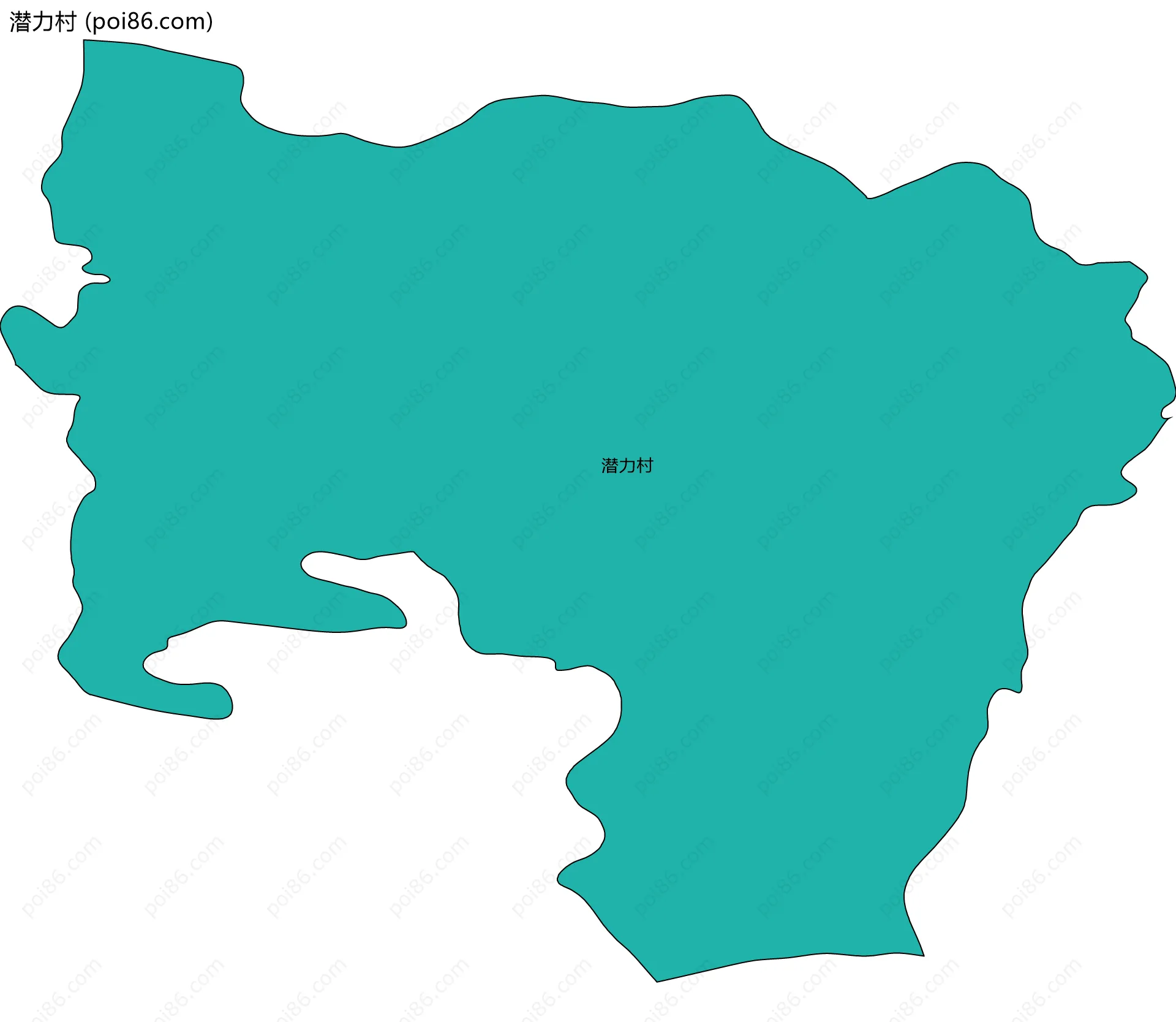 潜力村边界地图