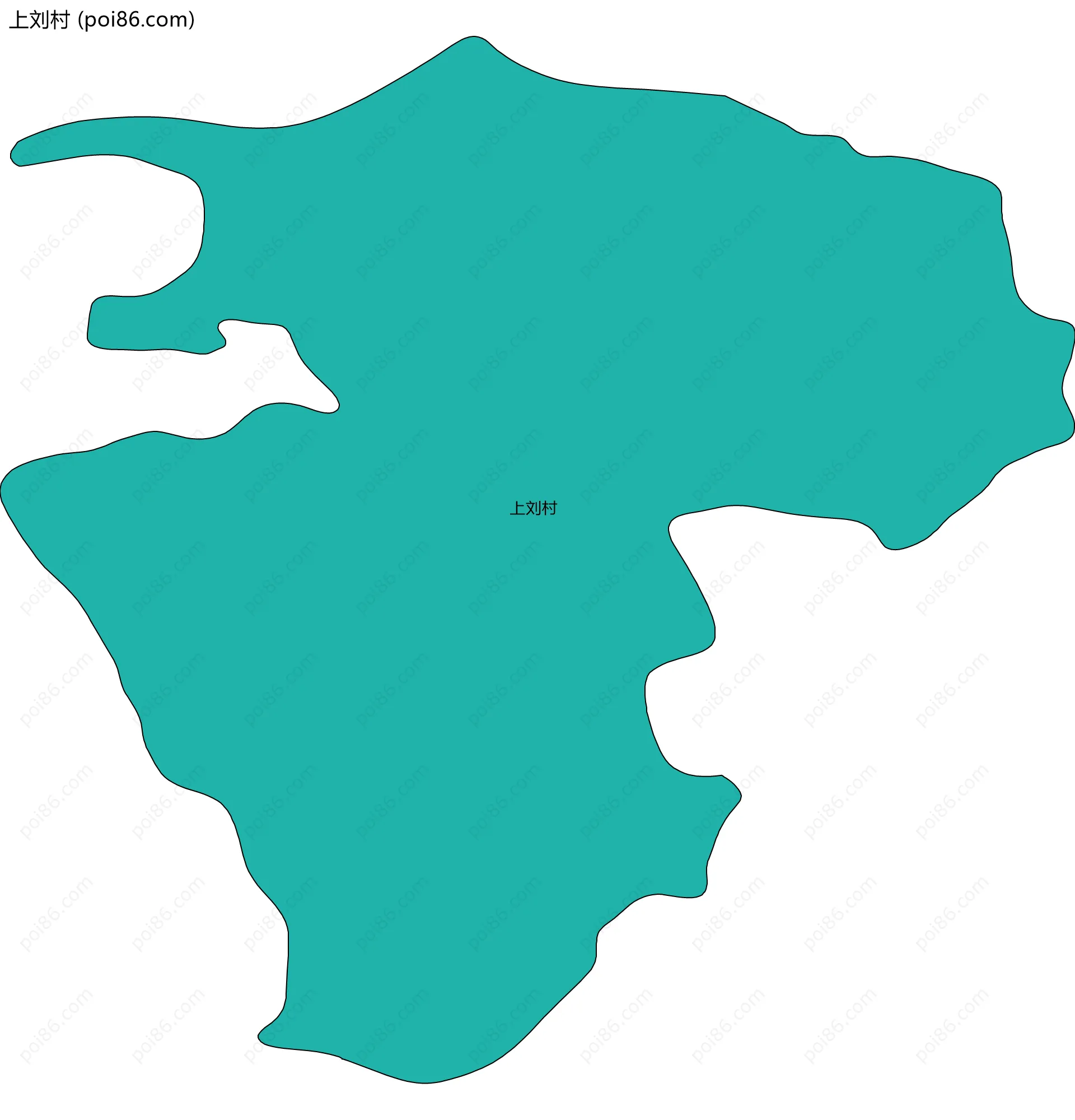 上刘村边界地图